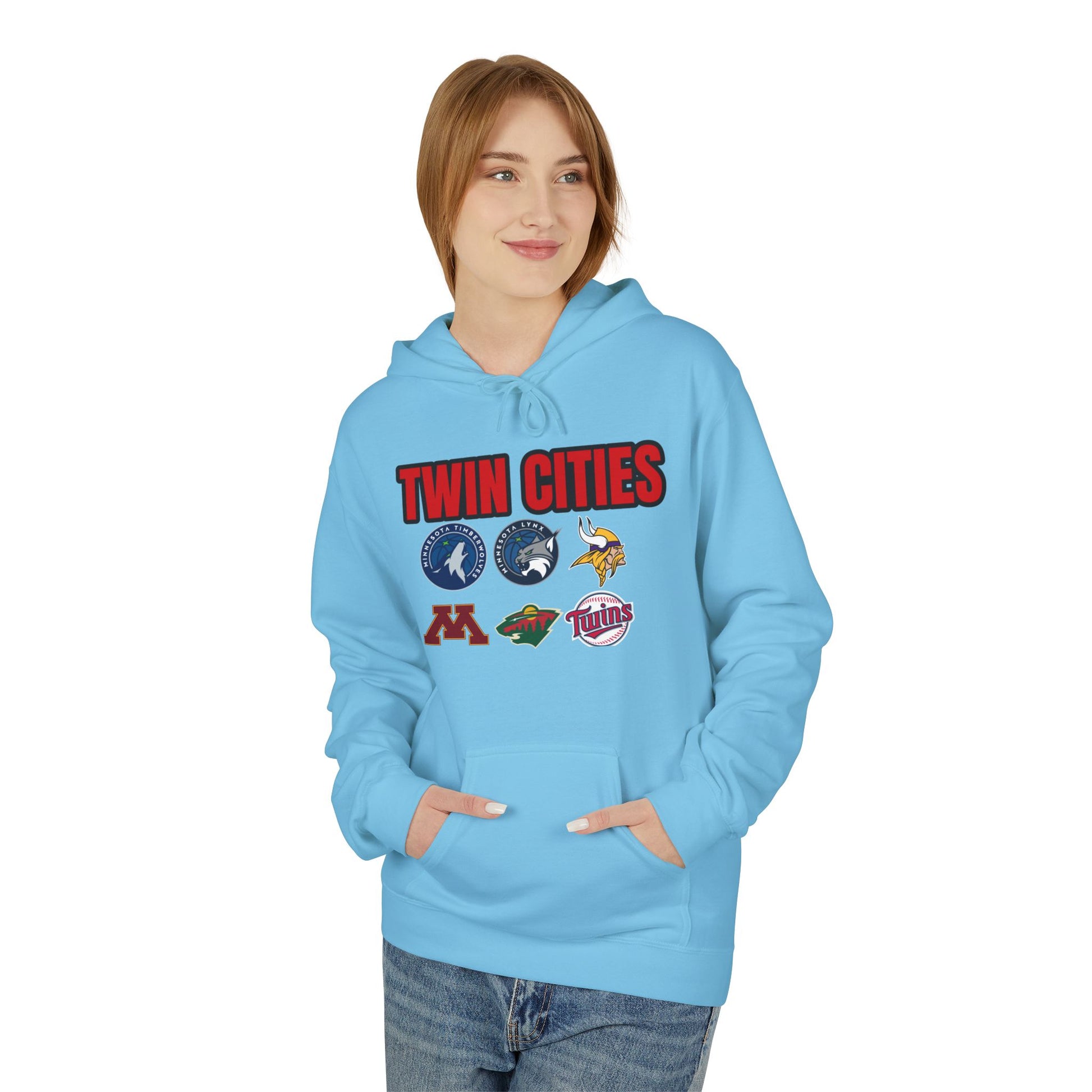 Fleece Hoodie Twin Cities Minneapolis St Paul Design