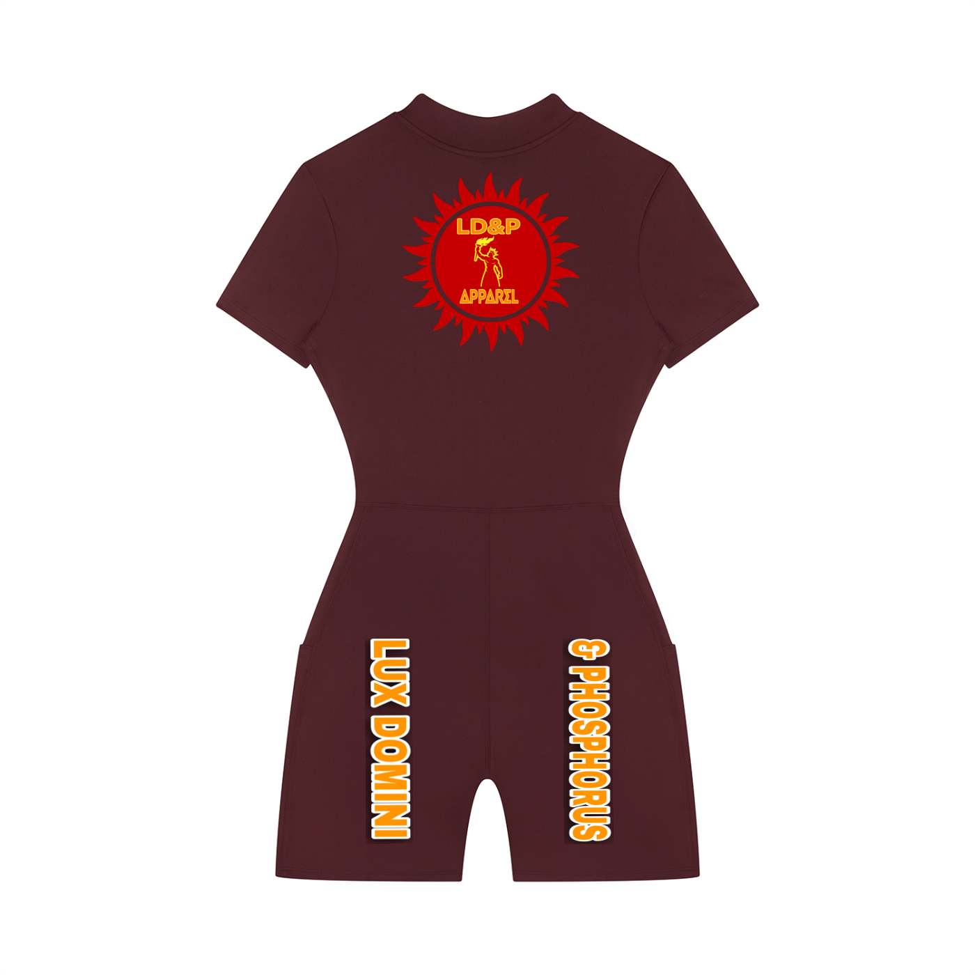 Women's Quarter-Zip Short Sleeve Romper