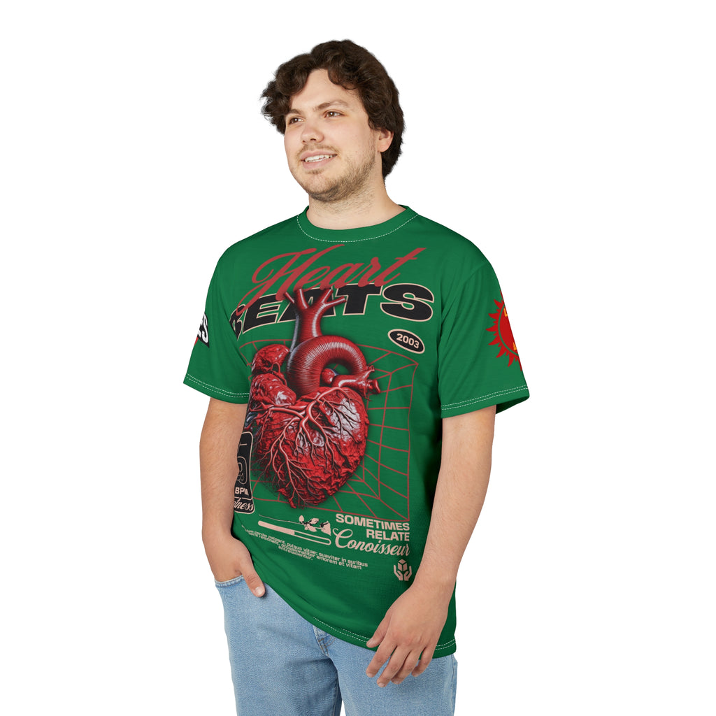 Heart Beats LD&P Apparel Design Graphic Green