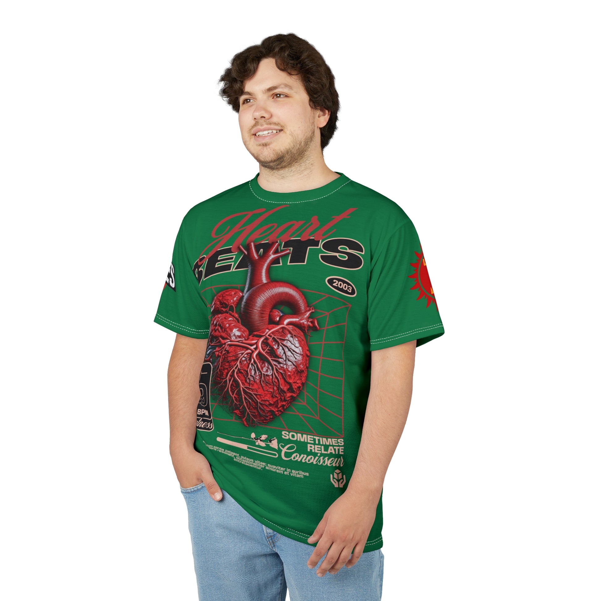 Heart Beats LD&P Apparel Design Graphic Green