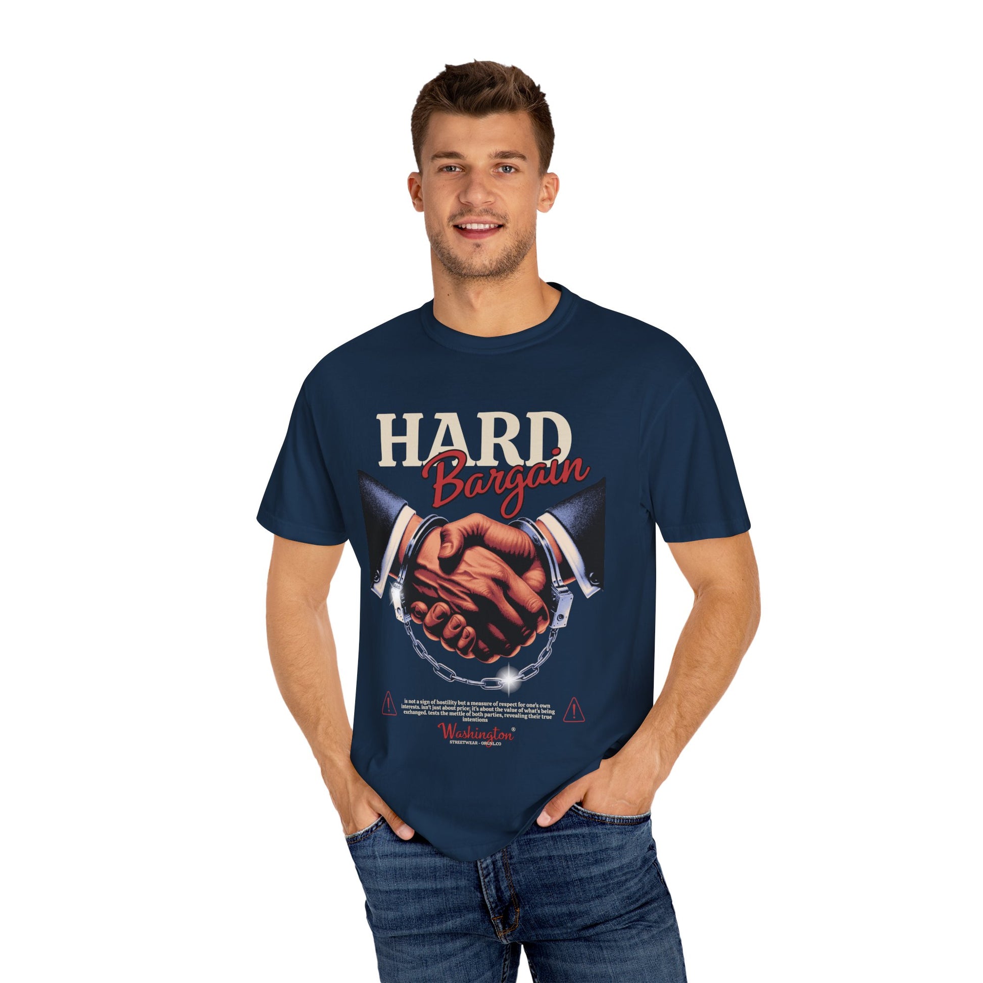 Garment-Dyed T-shirt Hard Bargain Graphic Tee