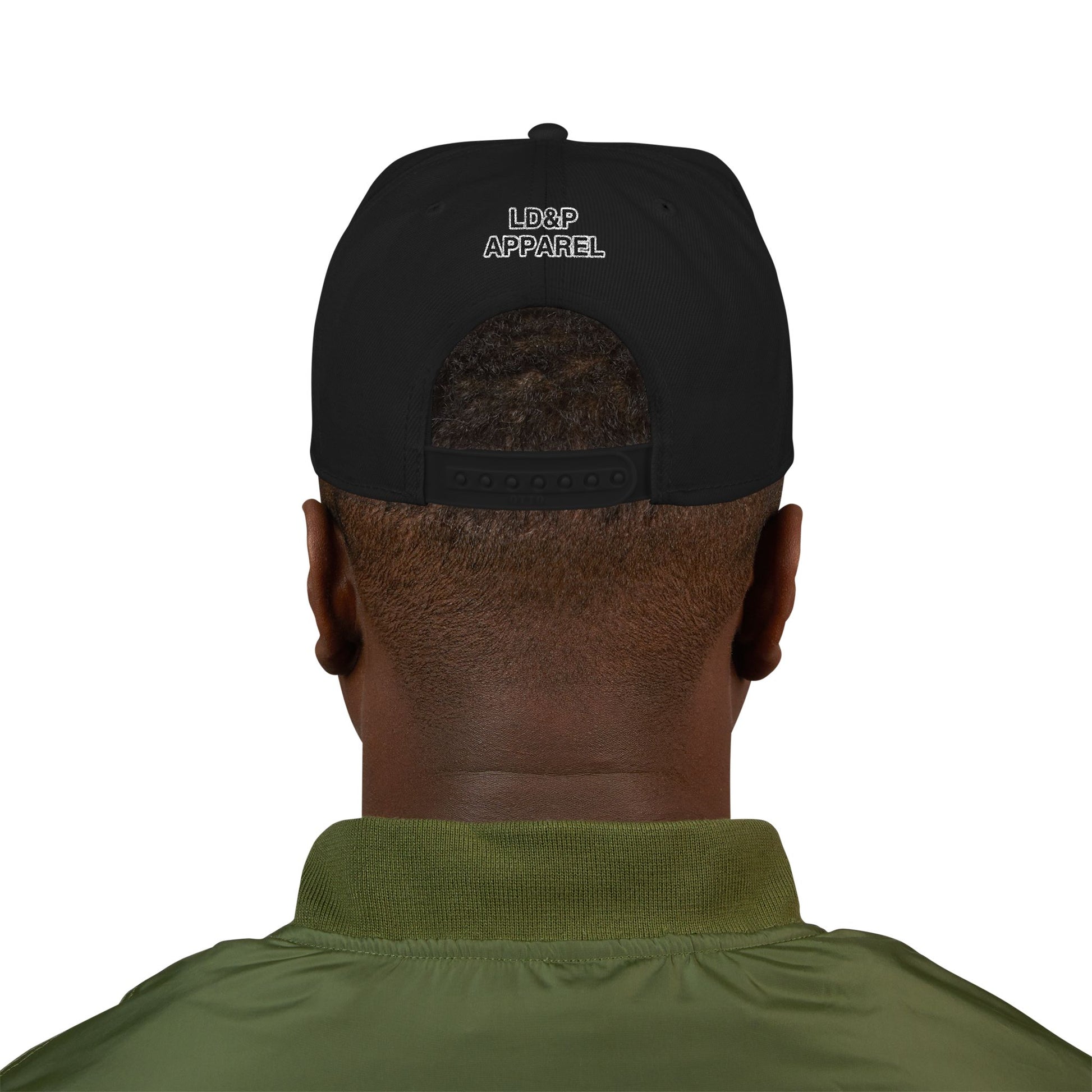 Embroidered Snapback Cap - LD&P Apparel Design
