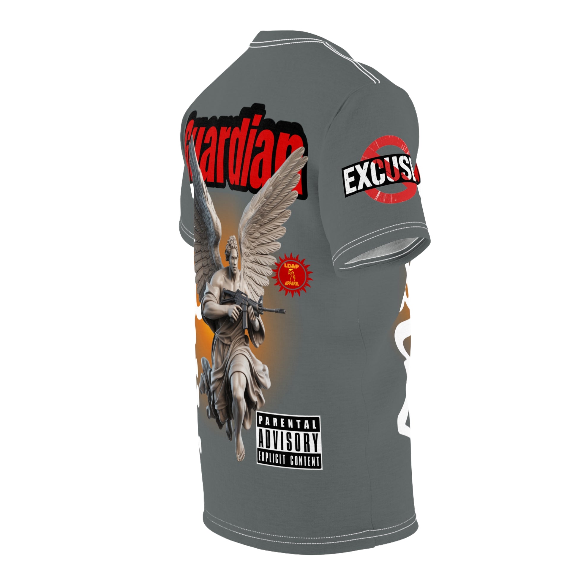 Guardian Angel Graphic Tee LD&P APPAREL Grey