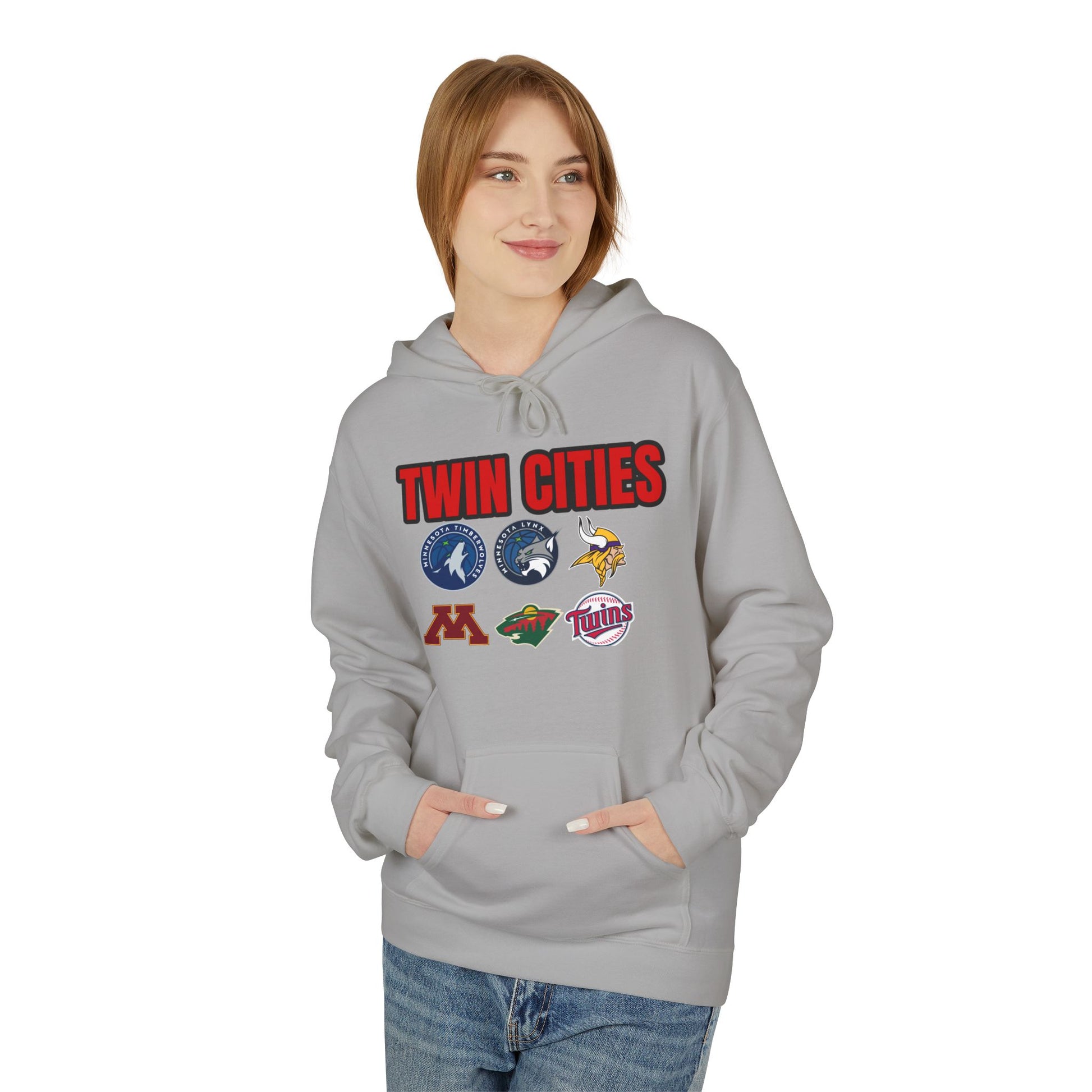 Fleece Hoodie Twin Cities Minneapolis St Paul Design