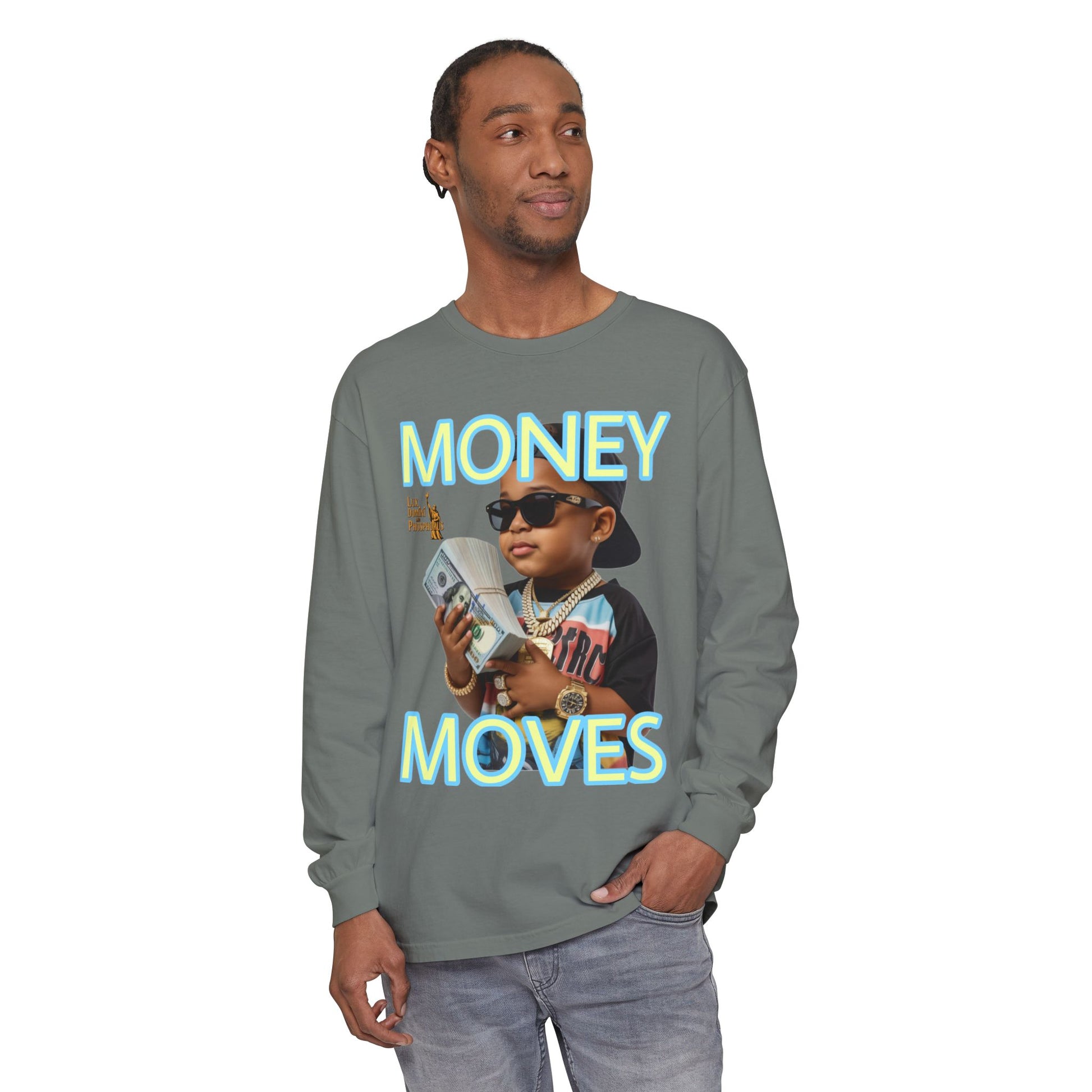 Long Sleeve T-Shirt - Money Moves LD&P APPAREL