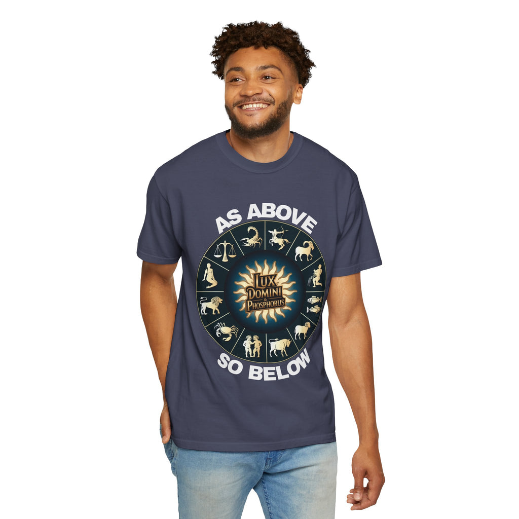 Zodiac Unisex T-Shirt - As above so below design