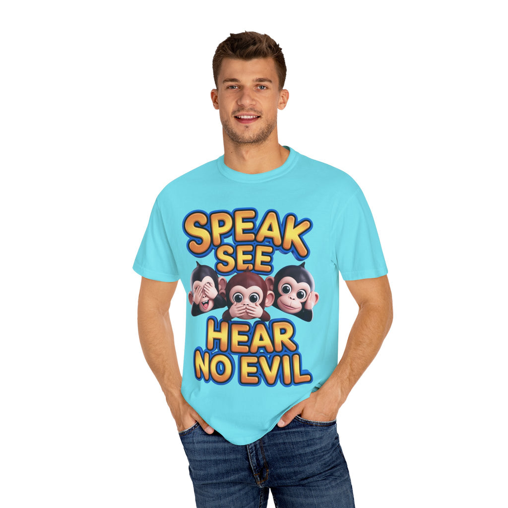 Graphic T-Shirt Speak See Hear No Evil