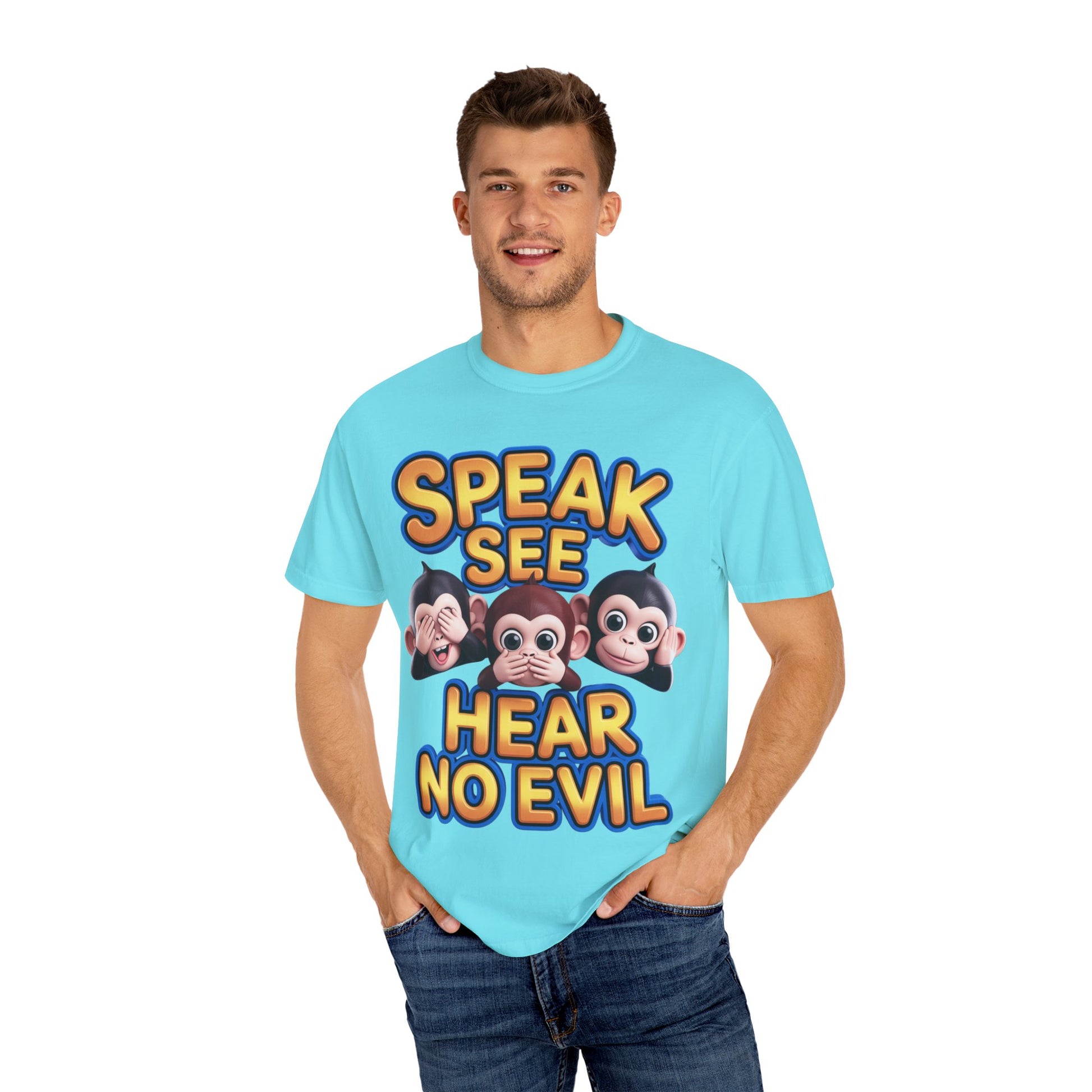 Graphic T-Shirt Speak See Hear No Evil