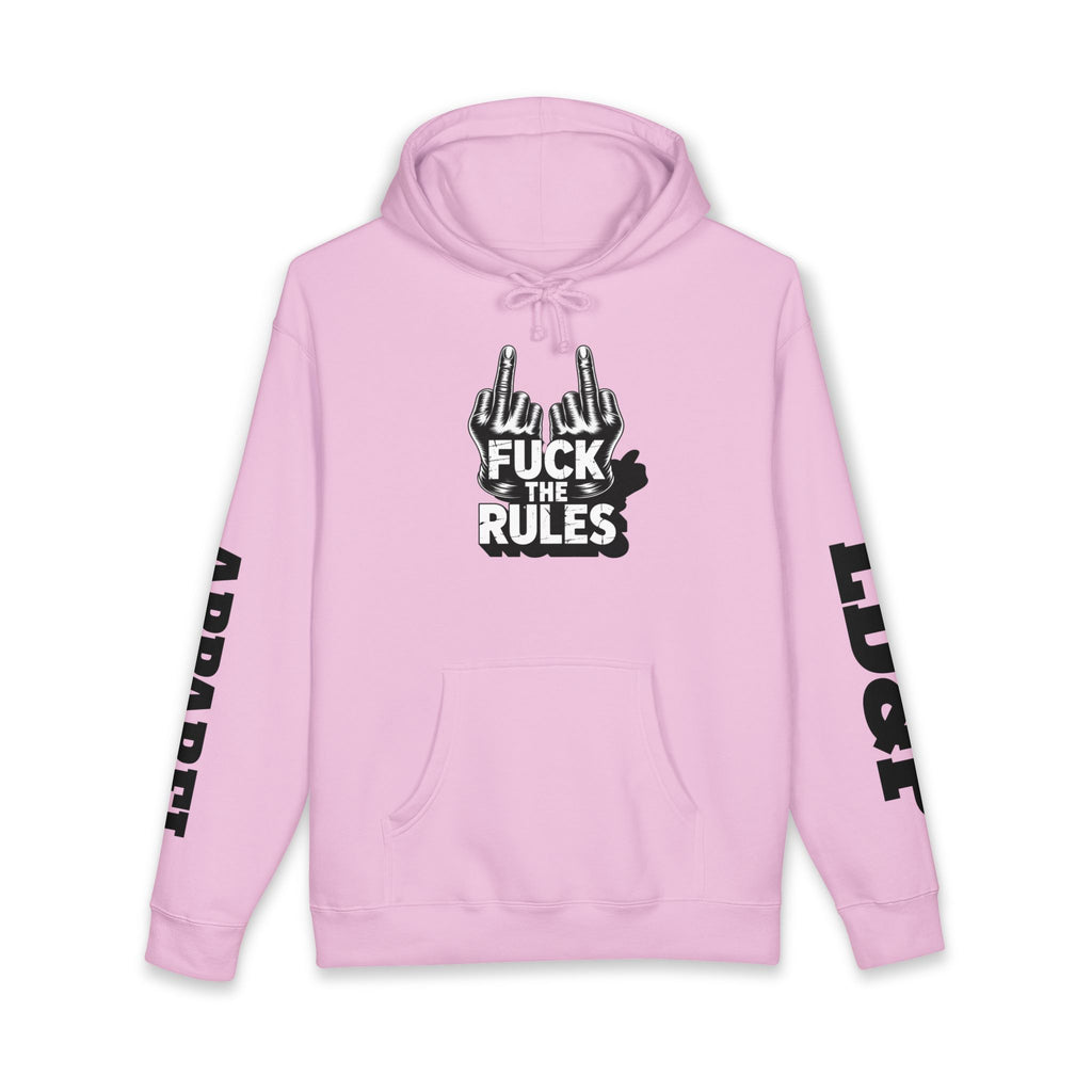 Hooded Sweatshirt - 'Fuck The Rules' Bold Graphic Design