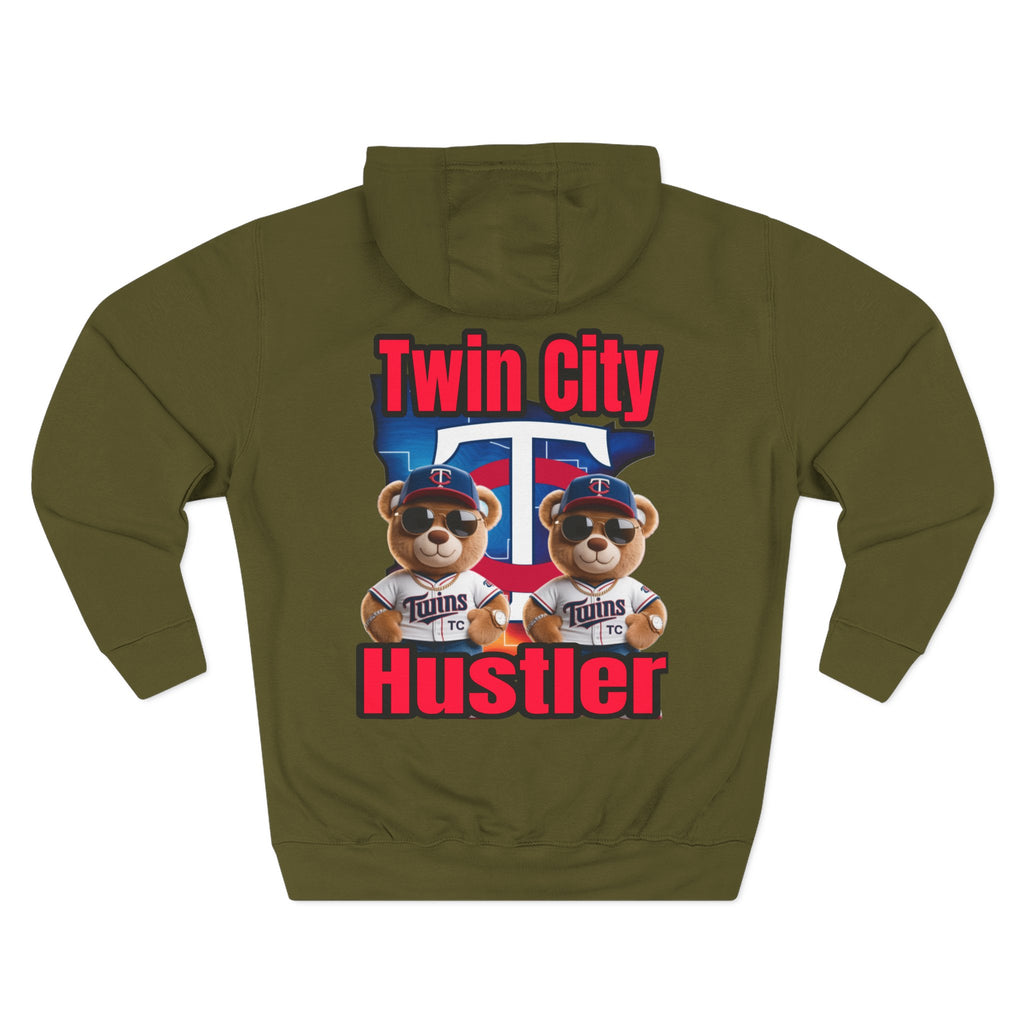 Fleece Hoodie Twin City HUSTLER Design