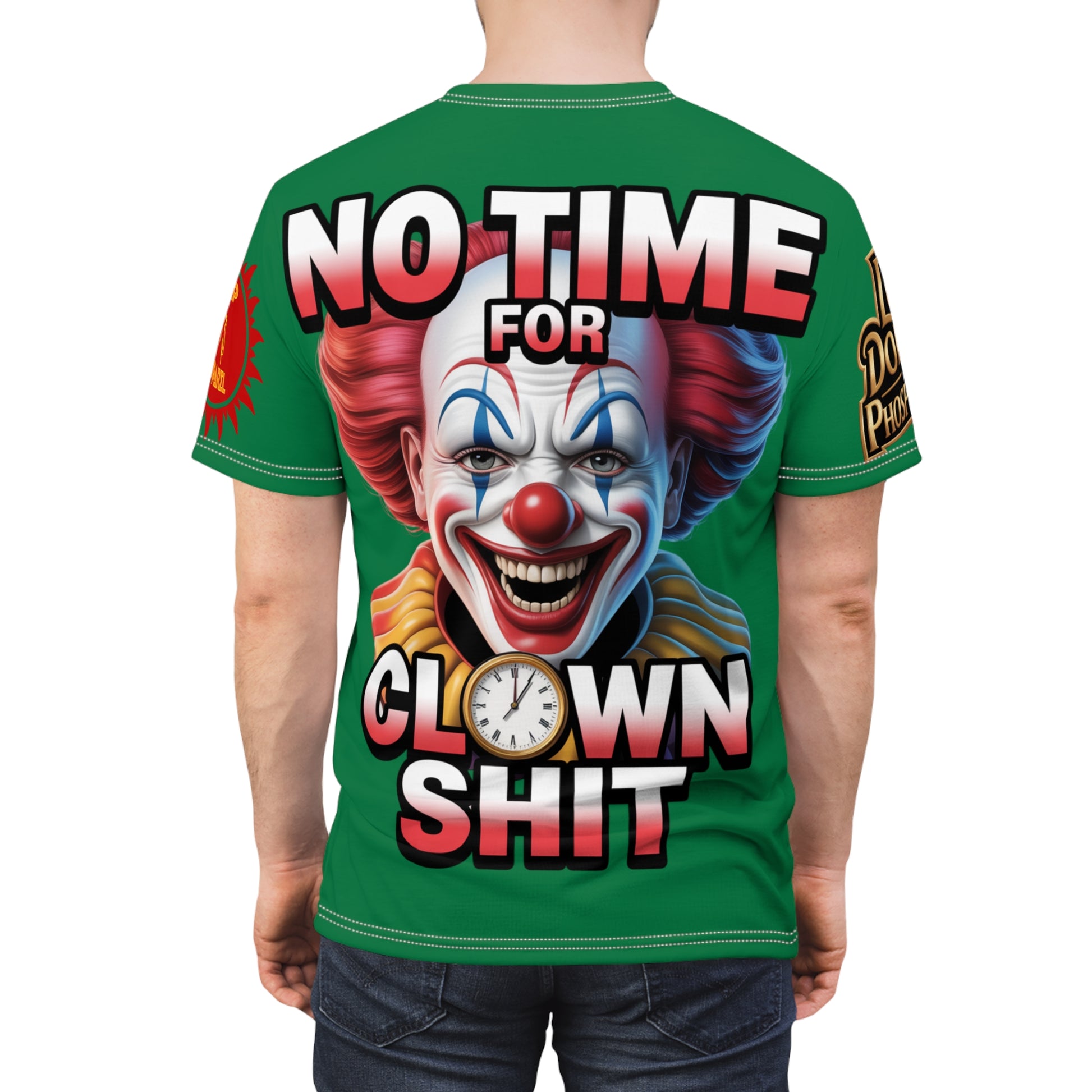 T-Shirt No Time For Clowns Unisex green