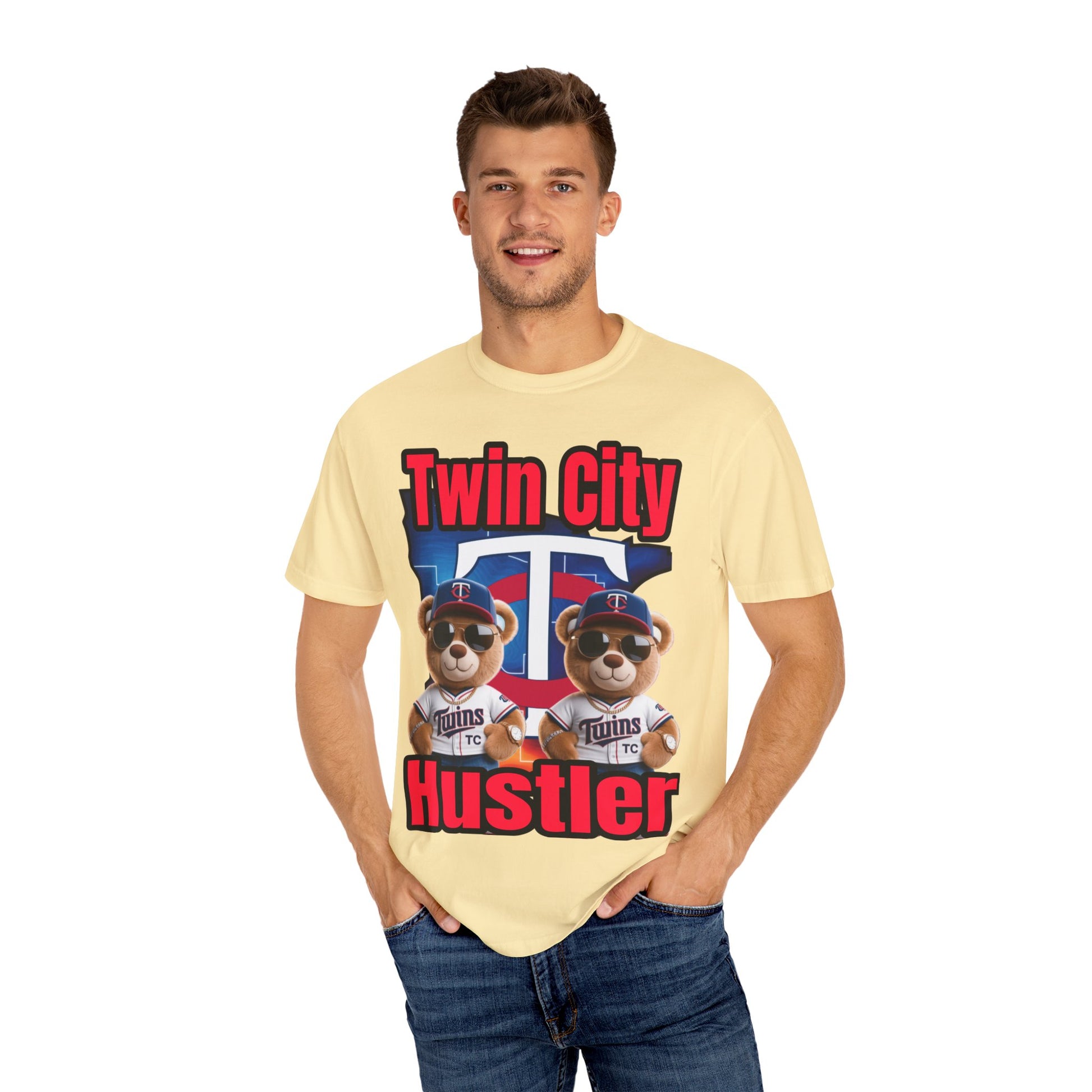 Hustler Garment-Dyed T-shirt - Twin City LD&P Apparel Design