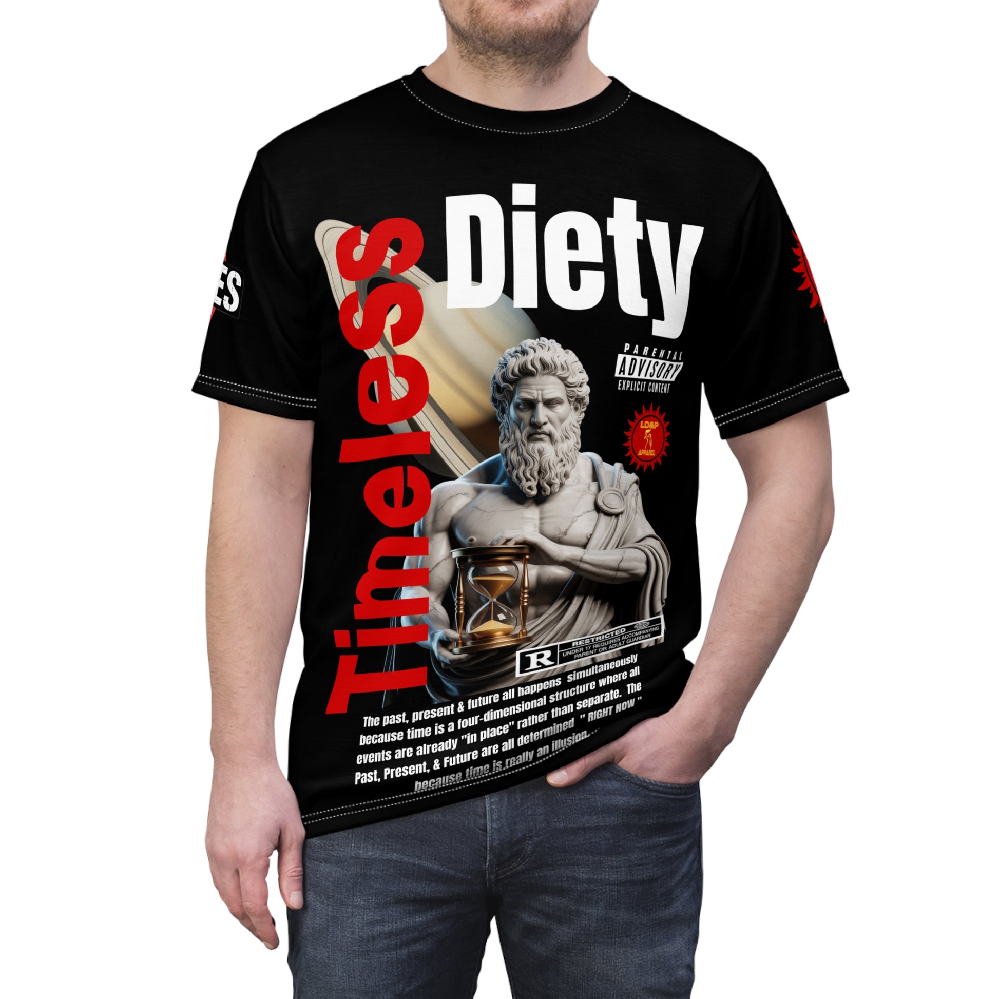Timeless Diety Graphic Tee LD&P APPAREL Black