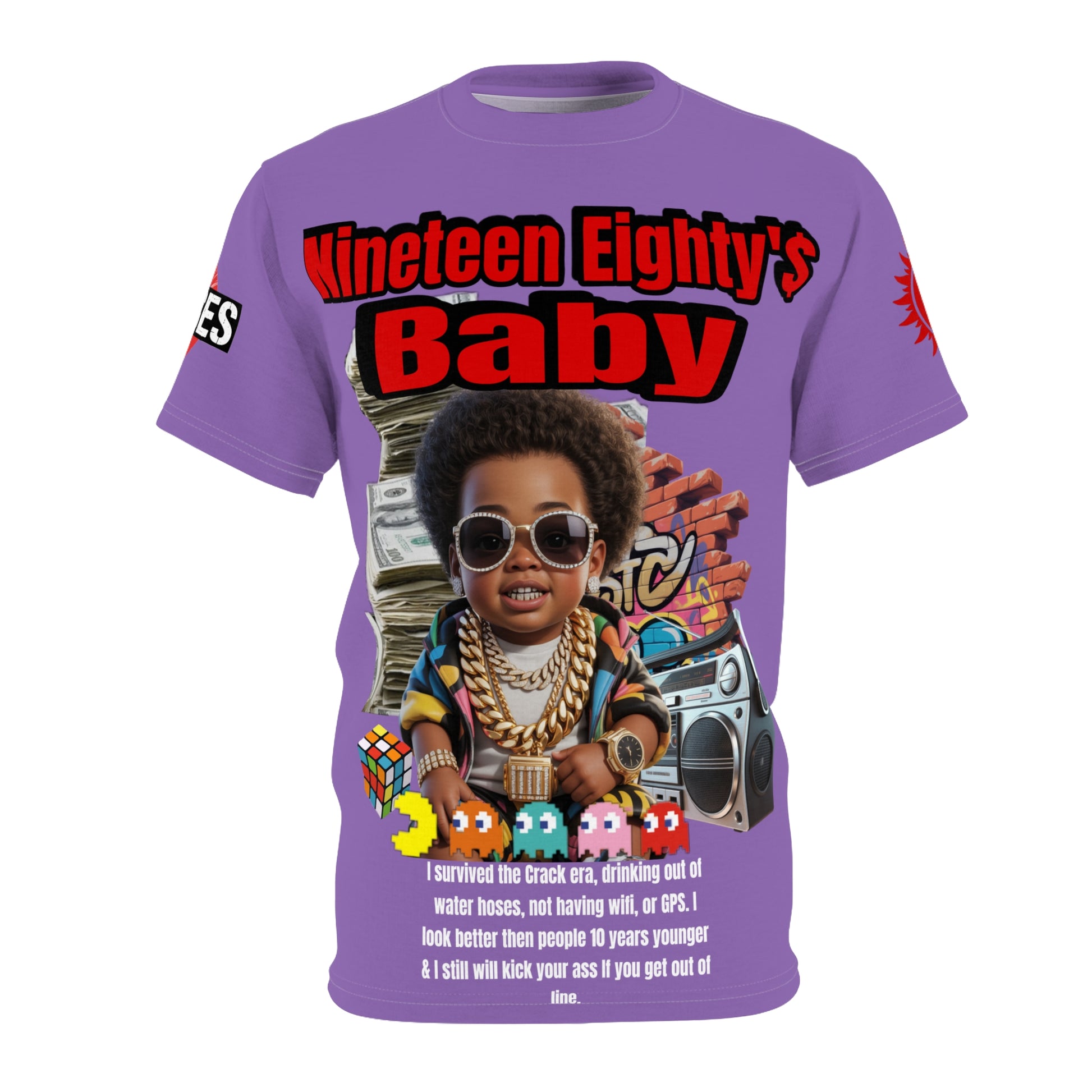 Nineteen Eighty's Baby Graphic Tee LD&P APPAREL Light Purple