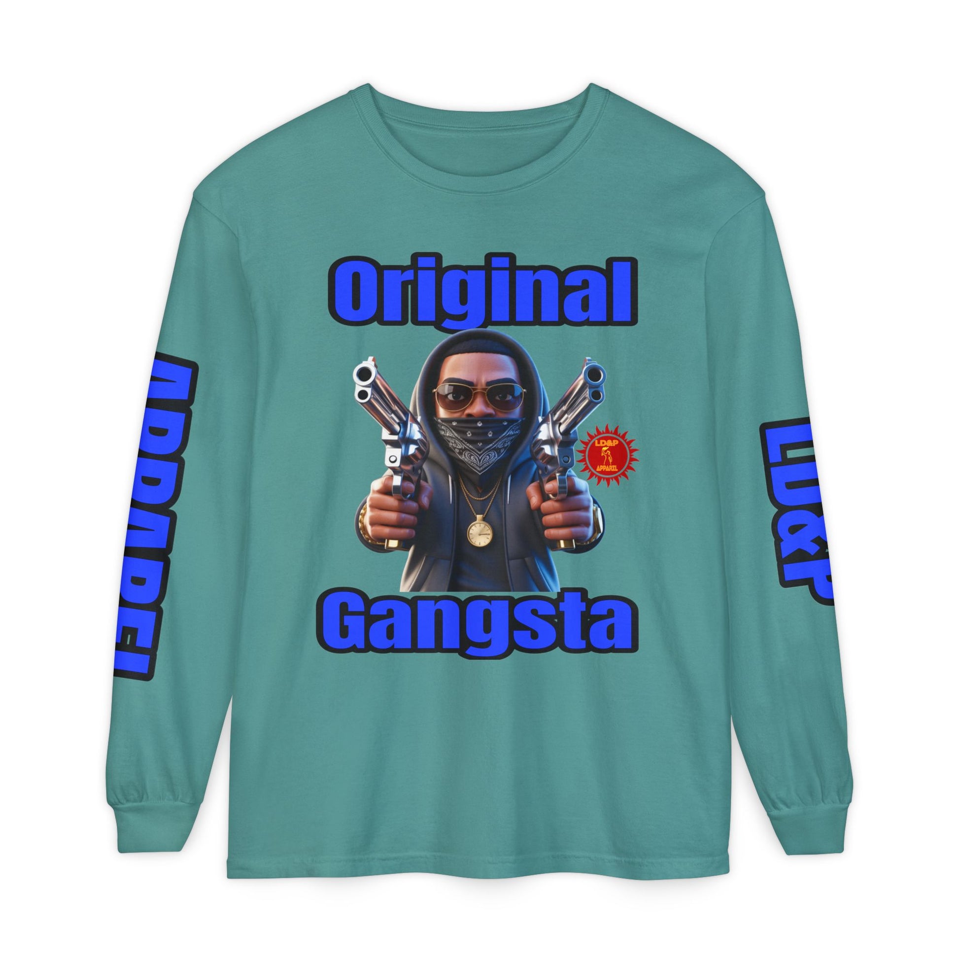 Long Sleeve T-Shirt Original Gangsta LD&amp;P Apparel Design