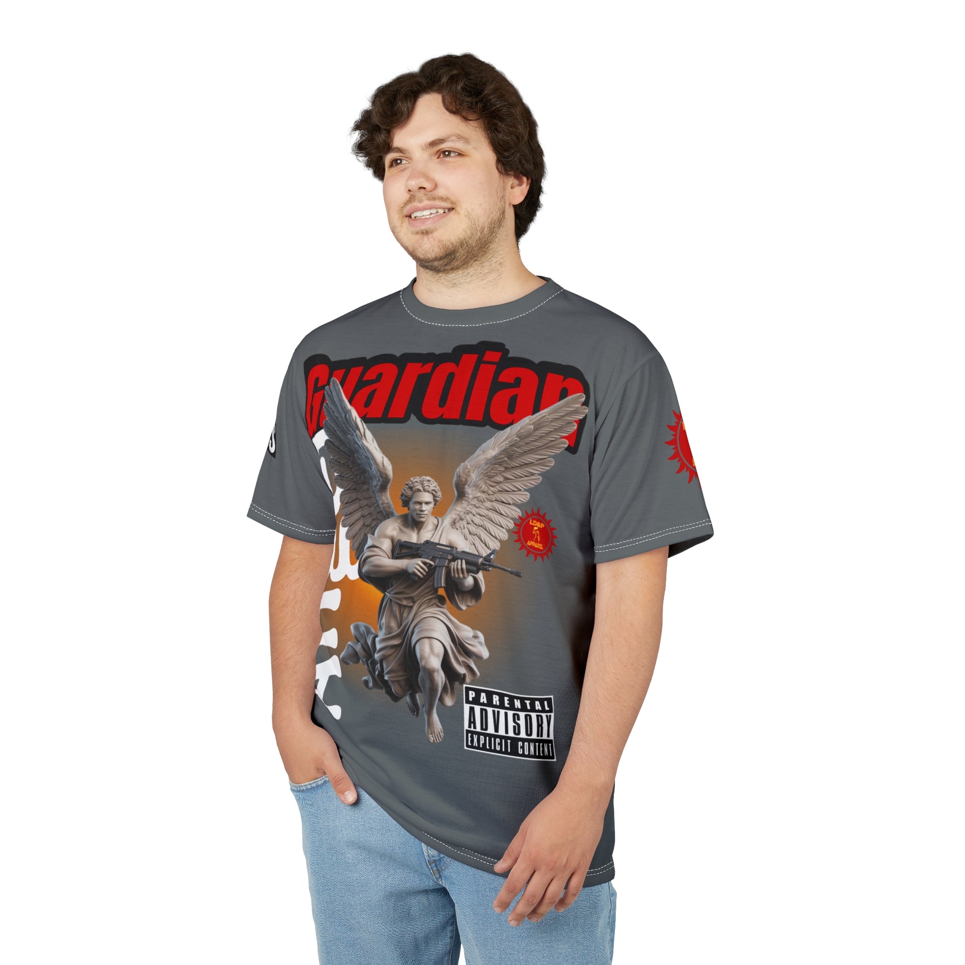 Guardian Angel Graphic Tee LD&P APPAREL Grey