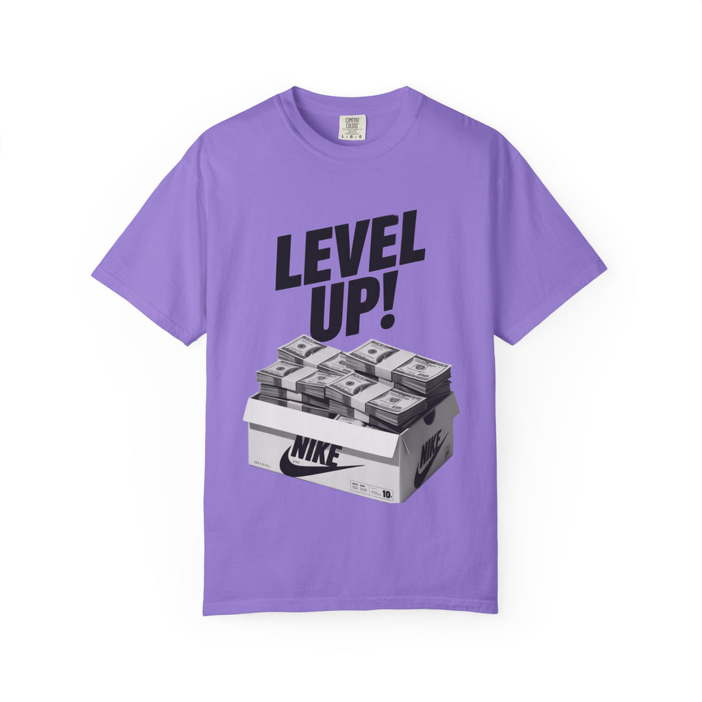Garment-Dyed T-shirt Level Up Design