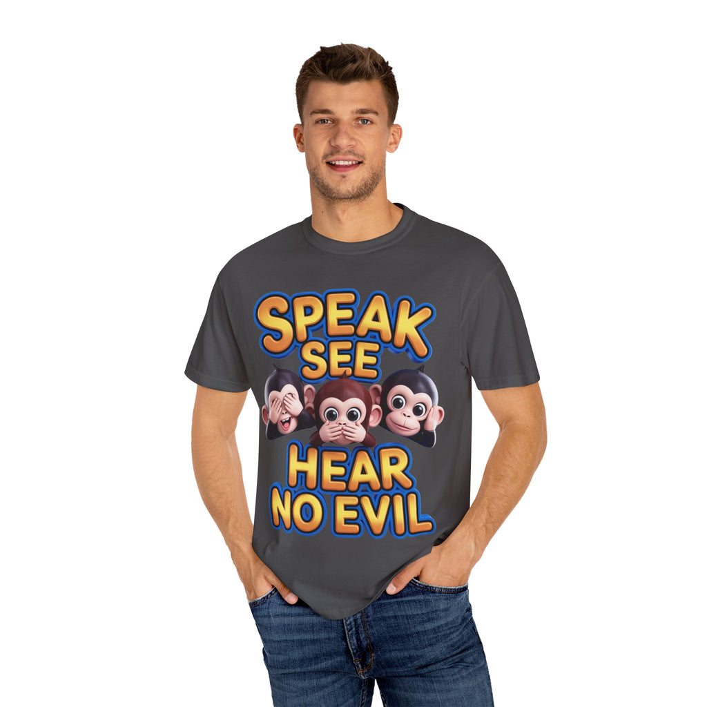 Graphic T-Shirt Speak See Hear No Evil