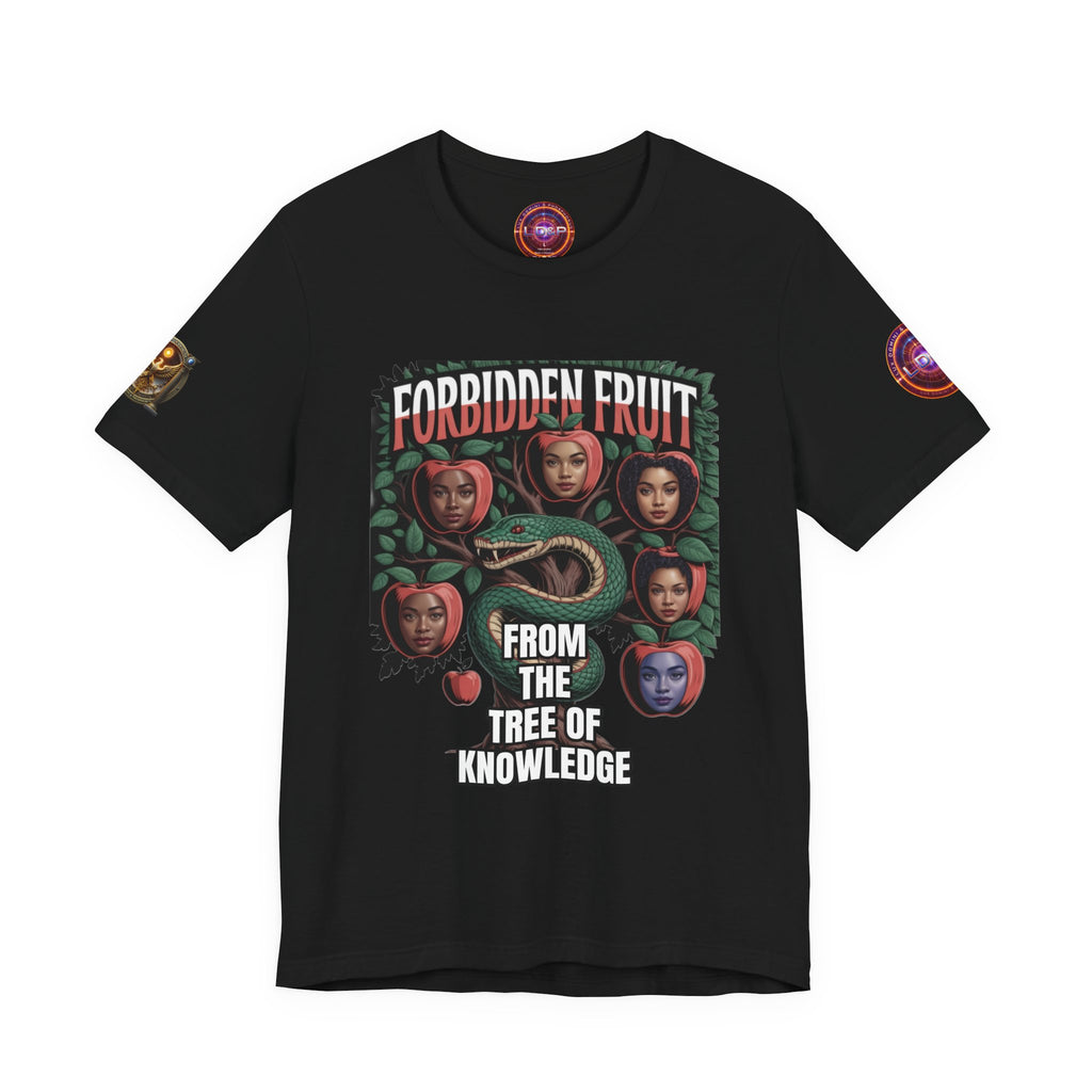 Short Sleeve Tee - Tree of Knowledge Forbidden Fruit Design