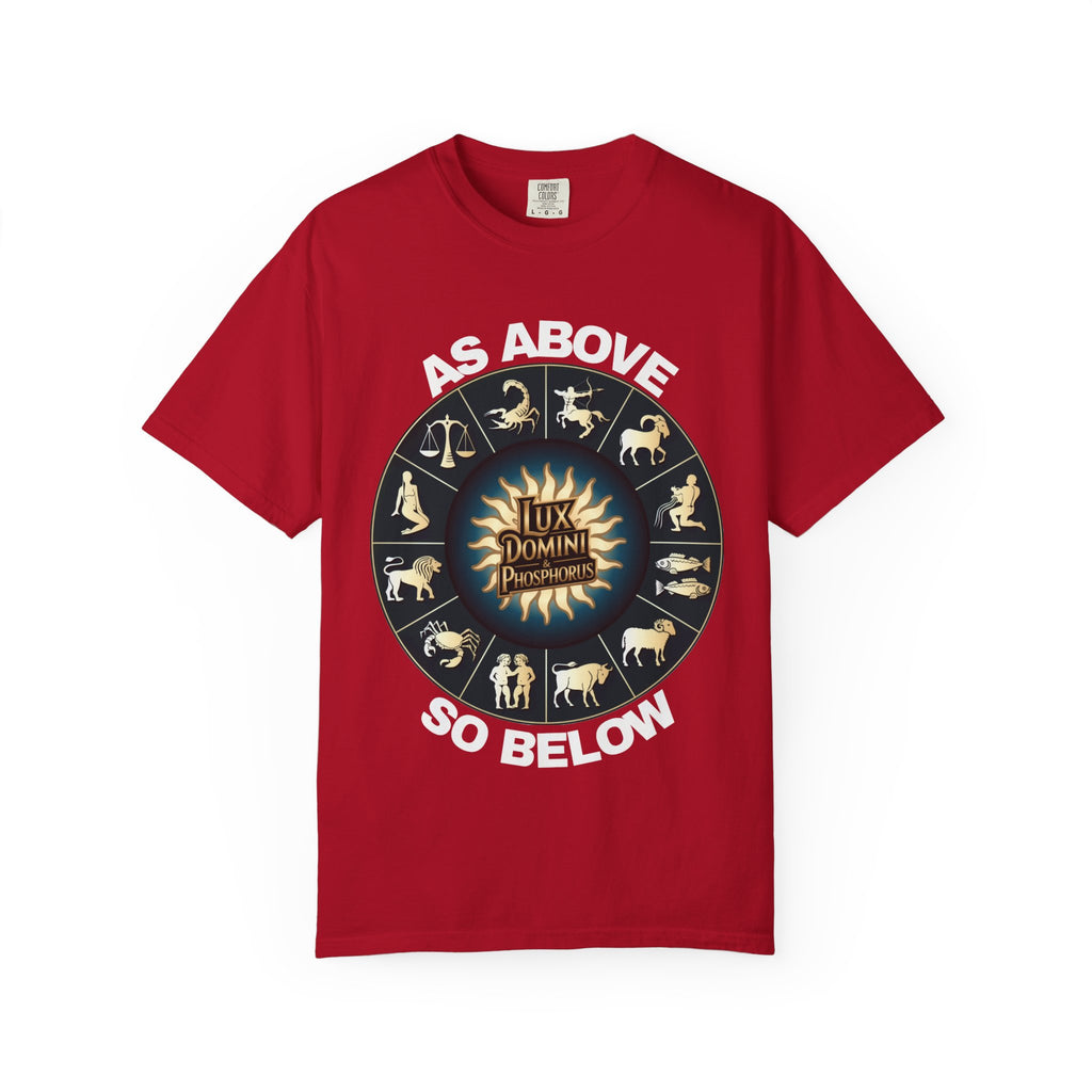 Zodiac Unisex T-Shirt - As above so below design