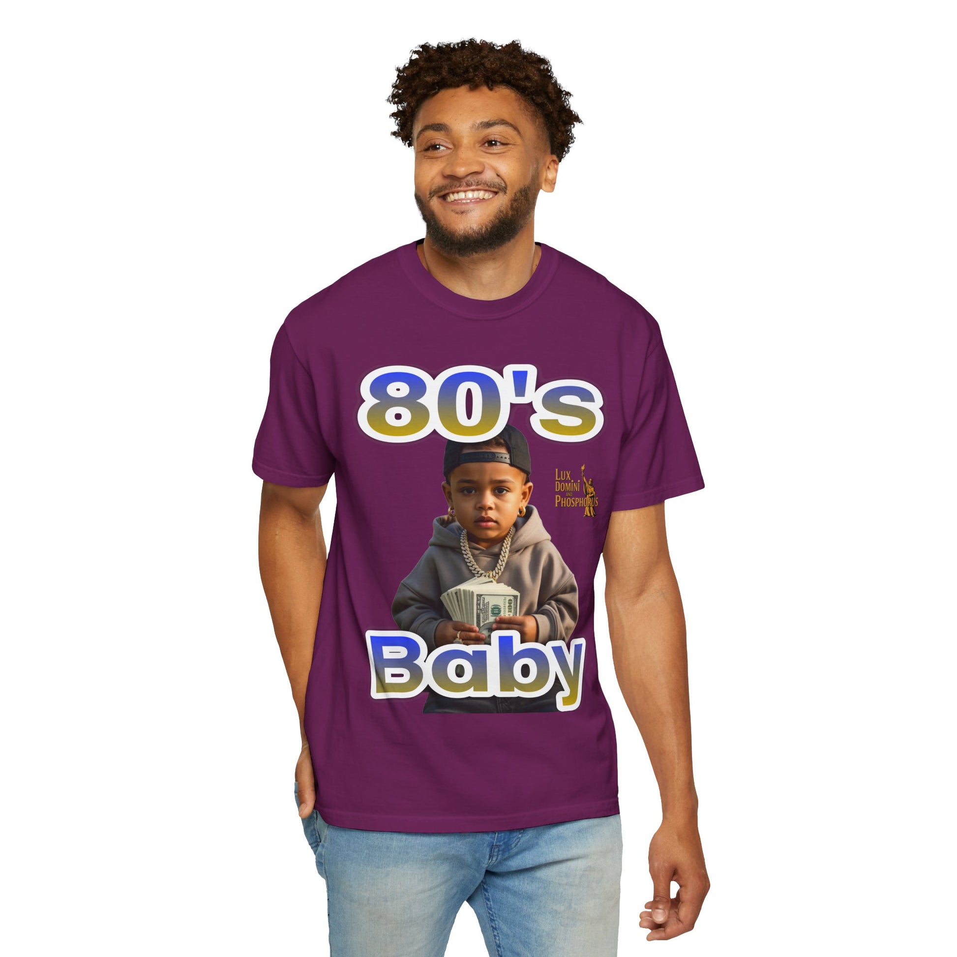 80s Baby Unisex Garment-Dyed T-shirt - LD&P APPAREL