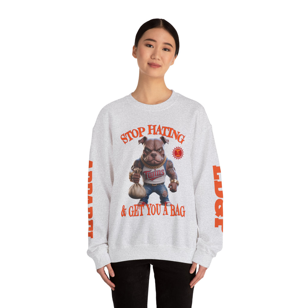 Unisex Sweatshirt Stop Hating LD&P Apparel Design