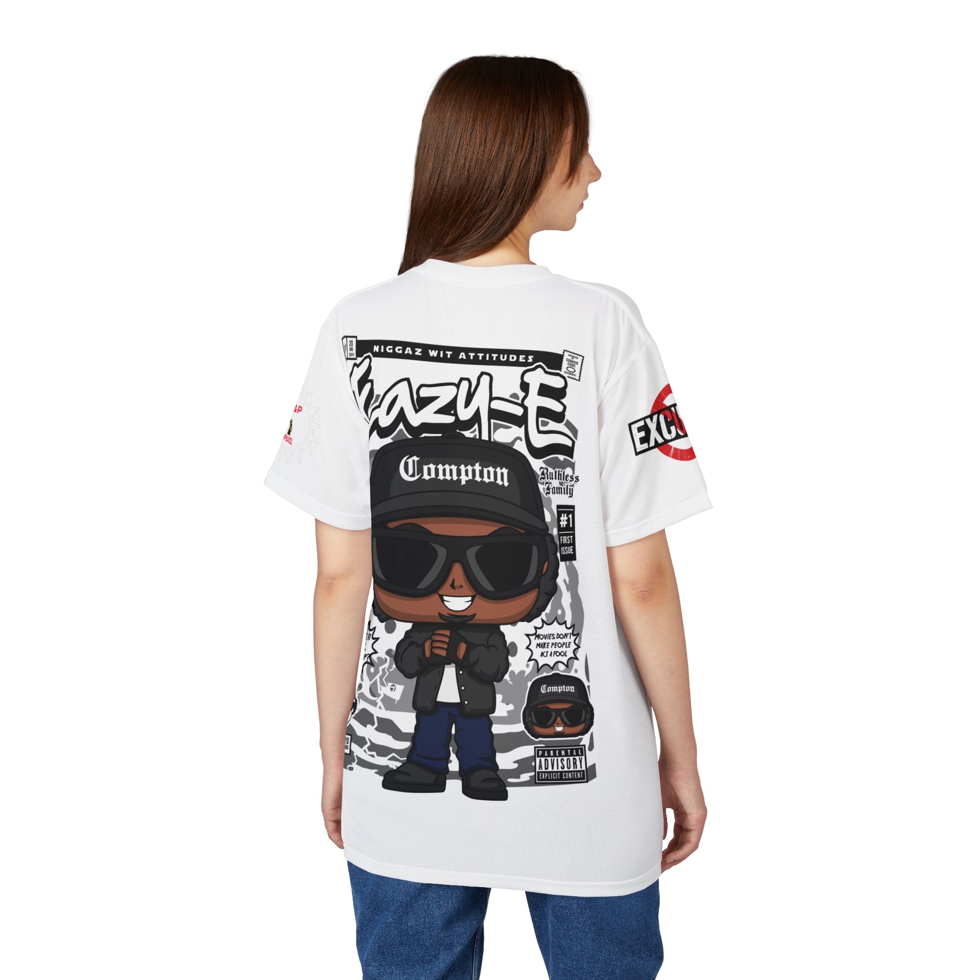 Eazy-E Compton Cartoon Tee LD&P APPAREL Light white