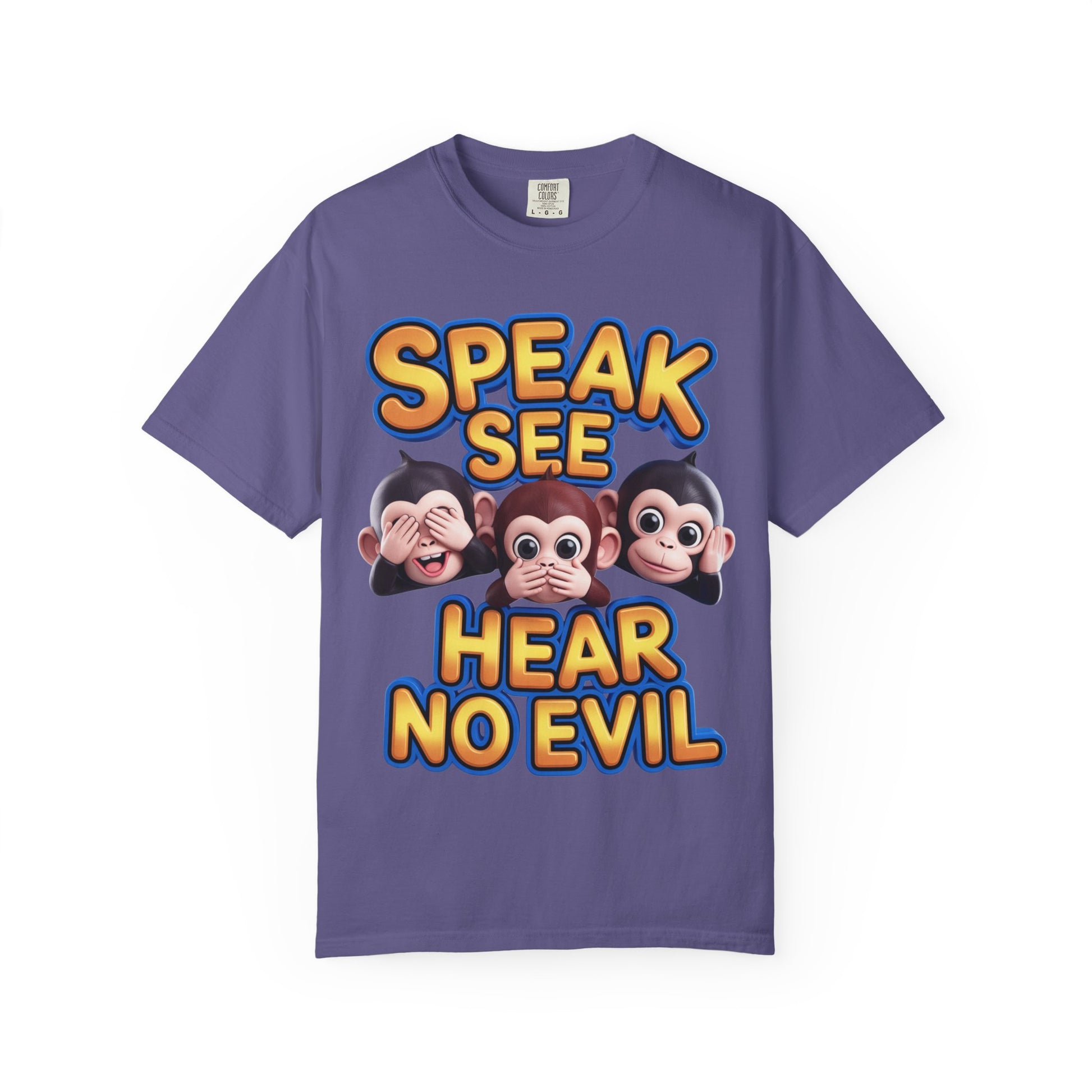 Graphic T-Shirt Speak See Hear No Evil
