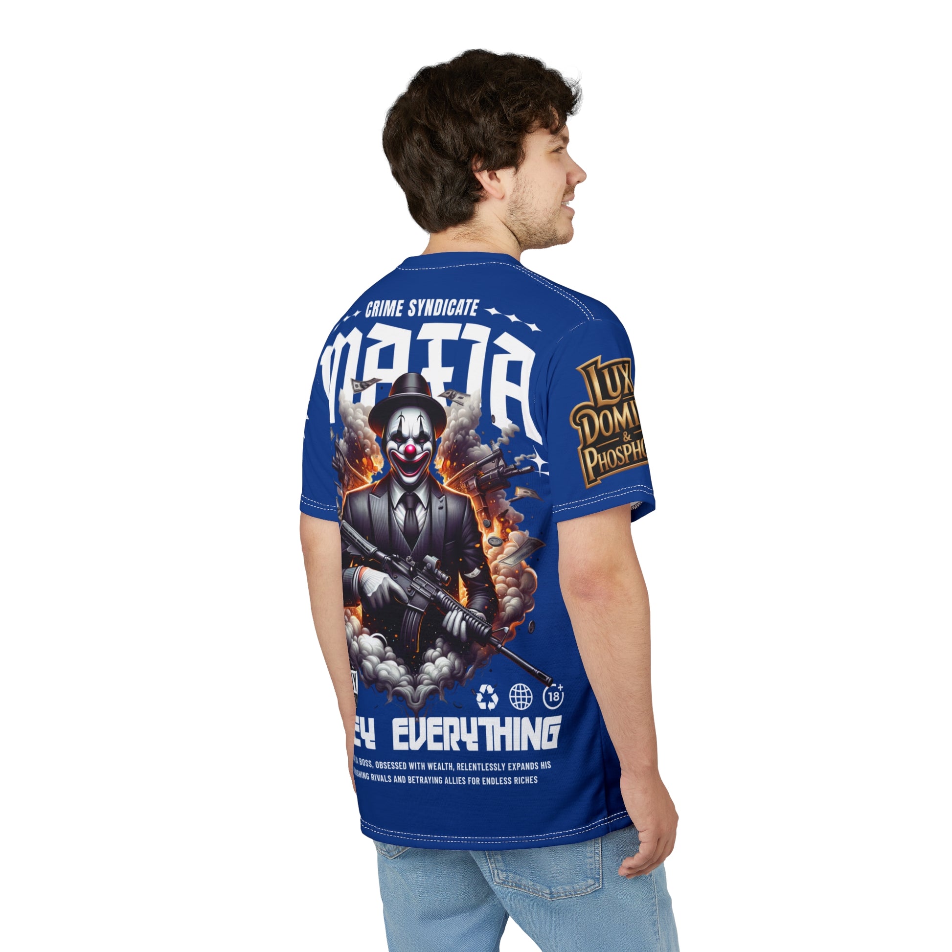 Mafia Crime Syndicate LD&P APPAREL Graphic Tee BLUE