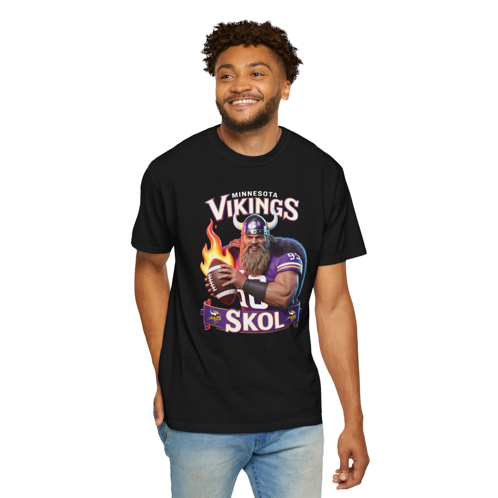 T-Shirt - Minnesota Vikings SKOL Unisex Garment-Dyed Tee