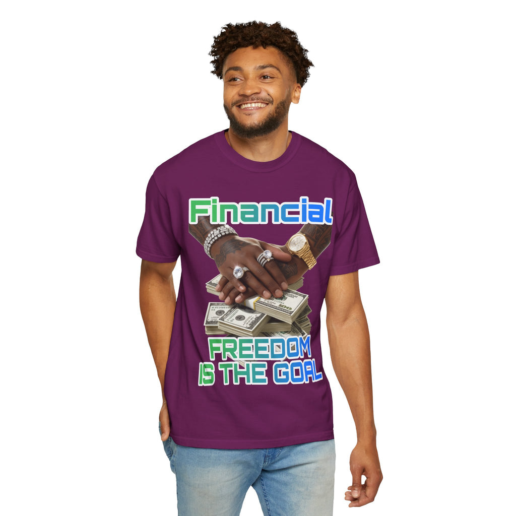 Financial Freedom Unisex T-shirt - 'Financial Freedom is The Goal' Design