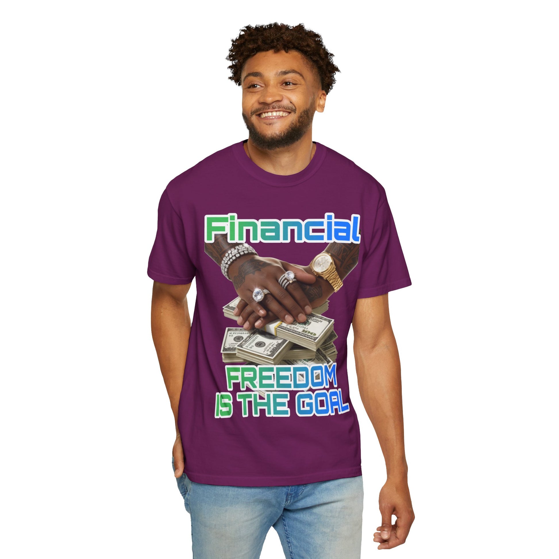 Financial Freedom Unisex T-shirt - 'Financial Freedom is The Goal' Design