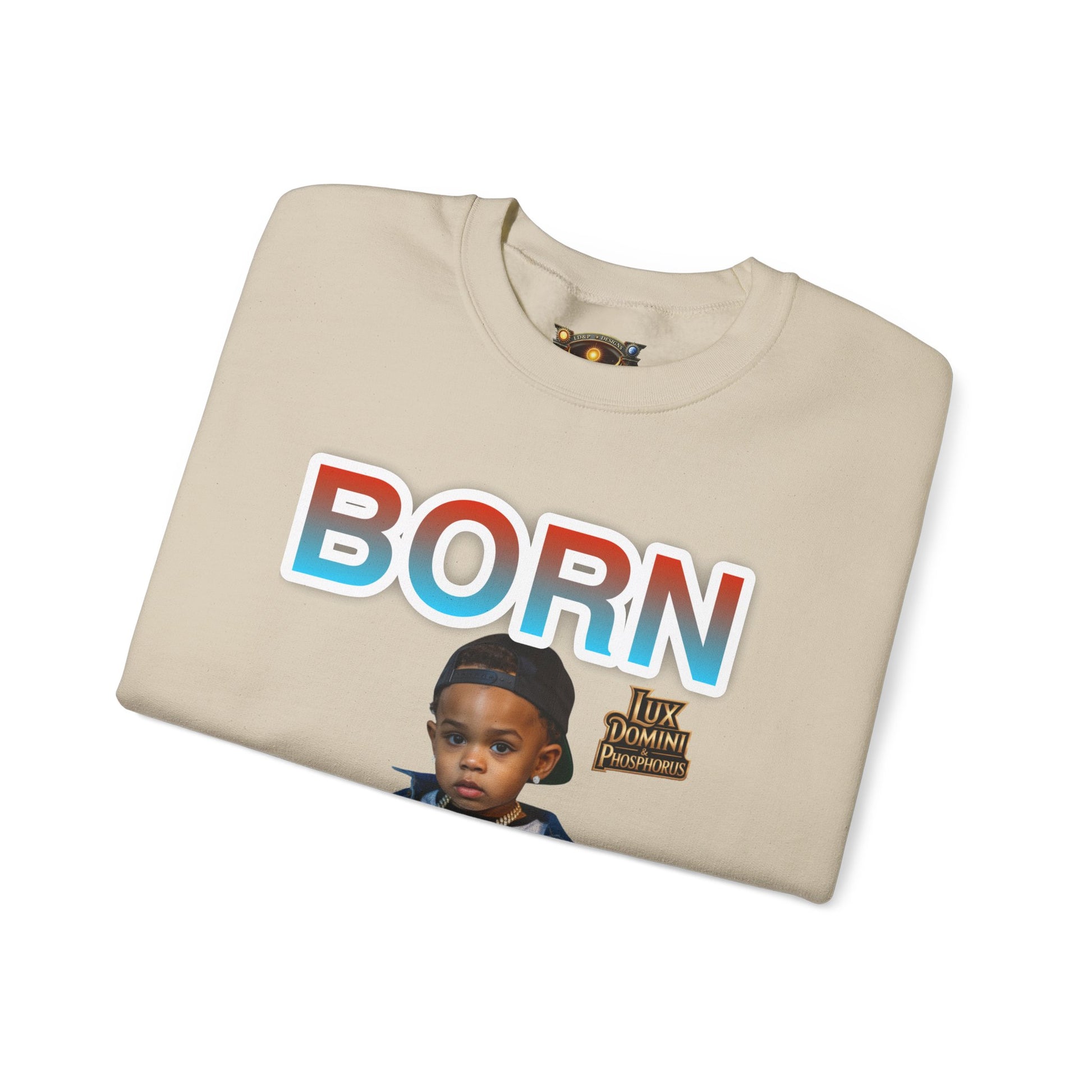 Crewneck Sweatshirt - Born Hustler LD&P Apparel