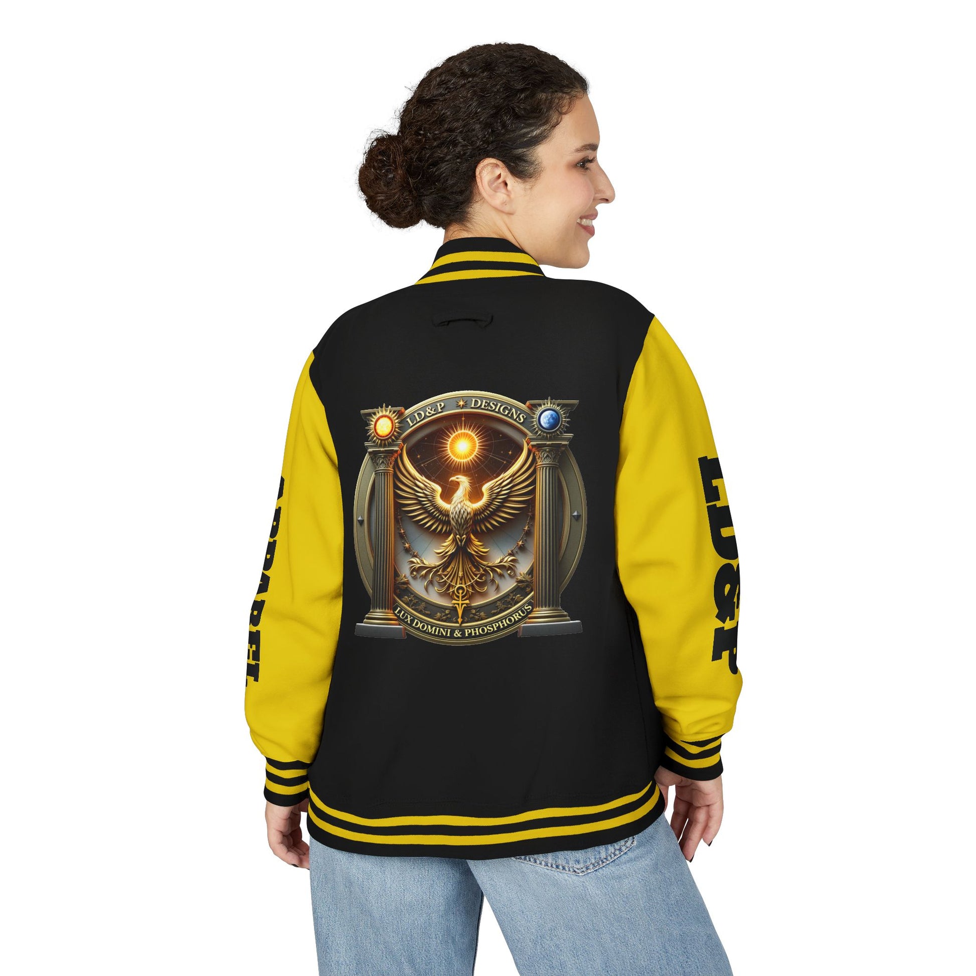 Letterman Jacket LD&P APPAREL Logo Design