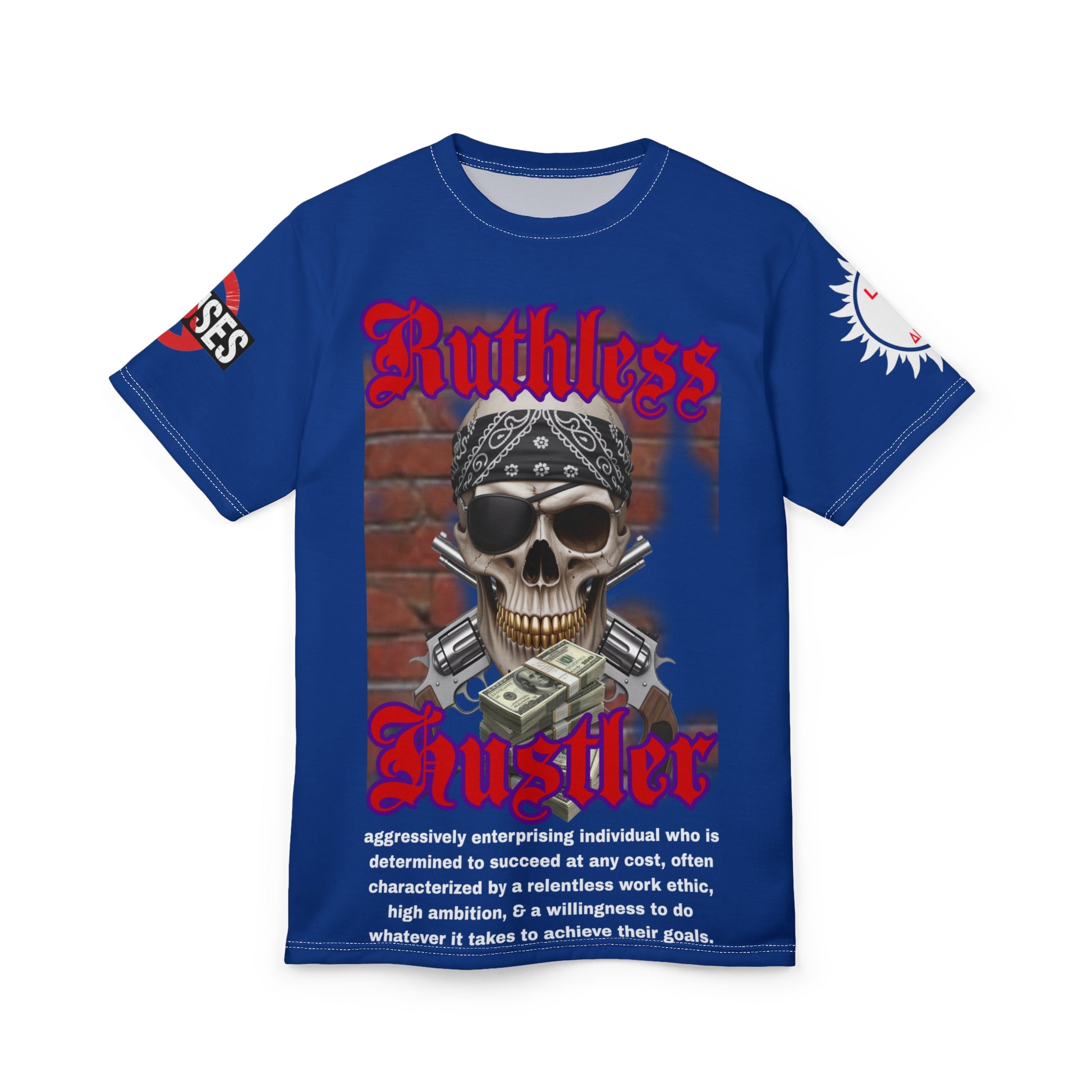 Ruthless Hustler Tee LD&P APPAREL Blue