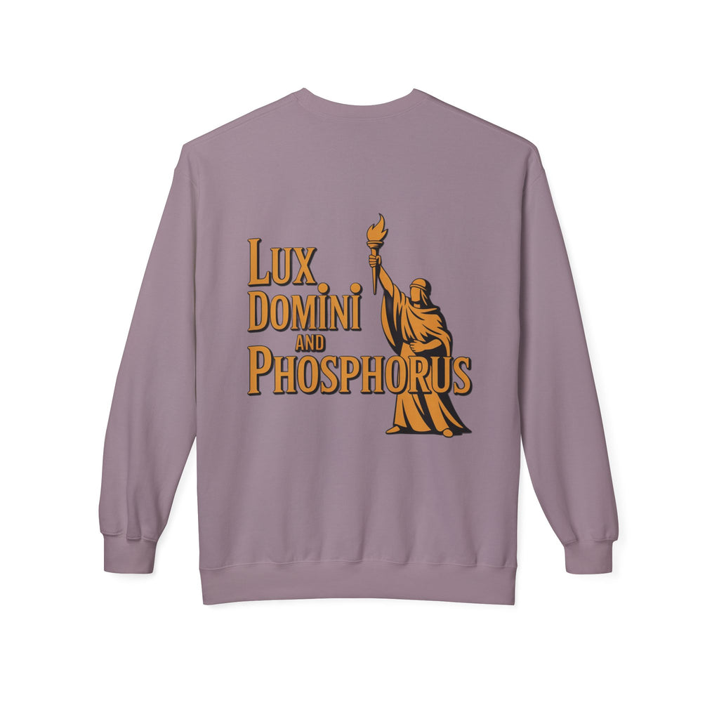 "Lux Domini and Phosphorus" crew-neck sweatshirt