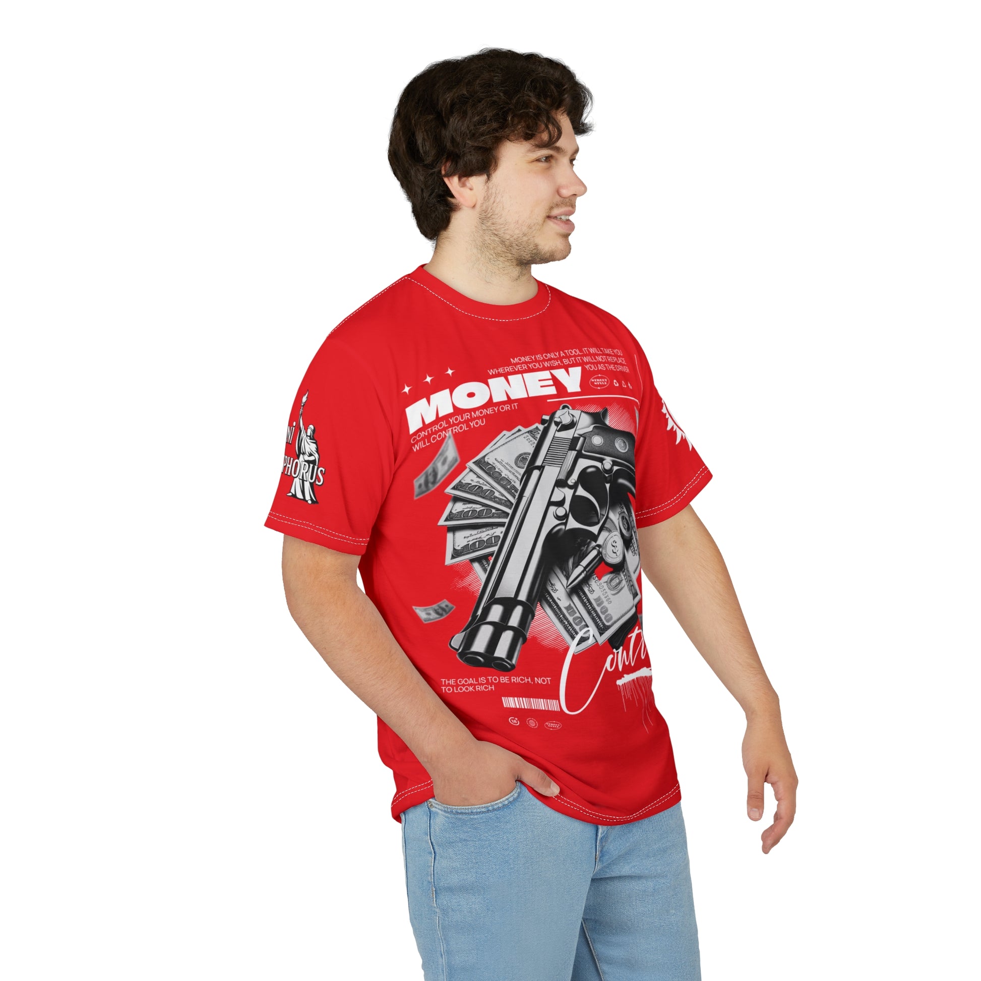 Money Control Graphic Tee LD&P APPAREL RED
