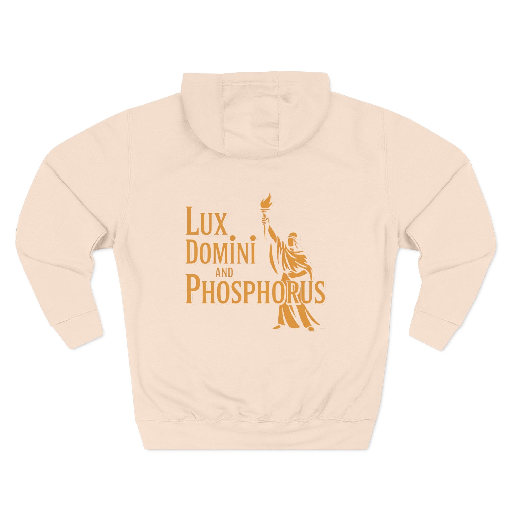 Fleece Hoodie Lux Domini and Phosphorus Apparel Design