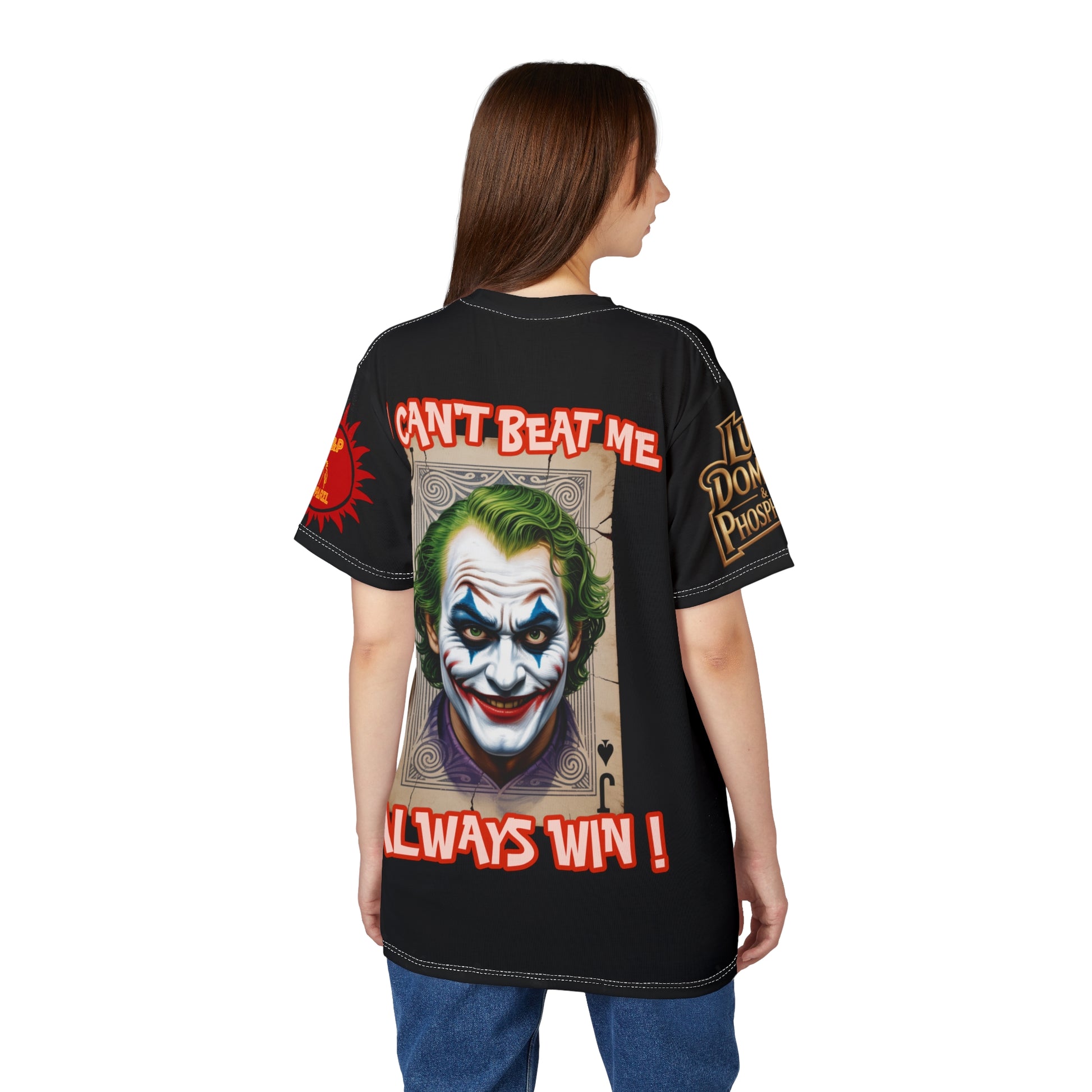 LD&P APPAREL "U Can't Beat Me I Always Win" Graphic Tee Shirt black
