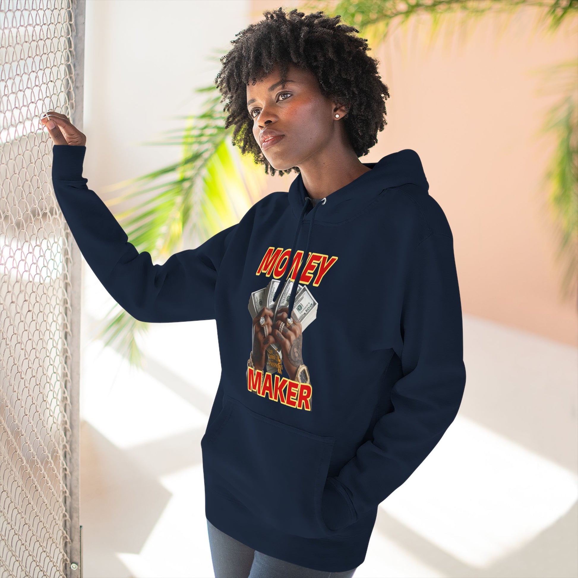 Fleece Hoodie - Money Maker Design