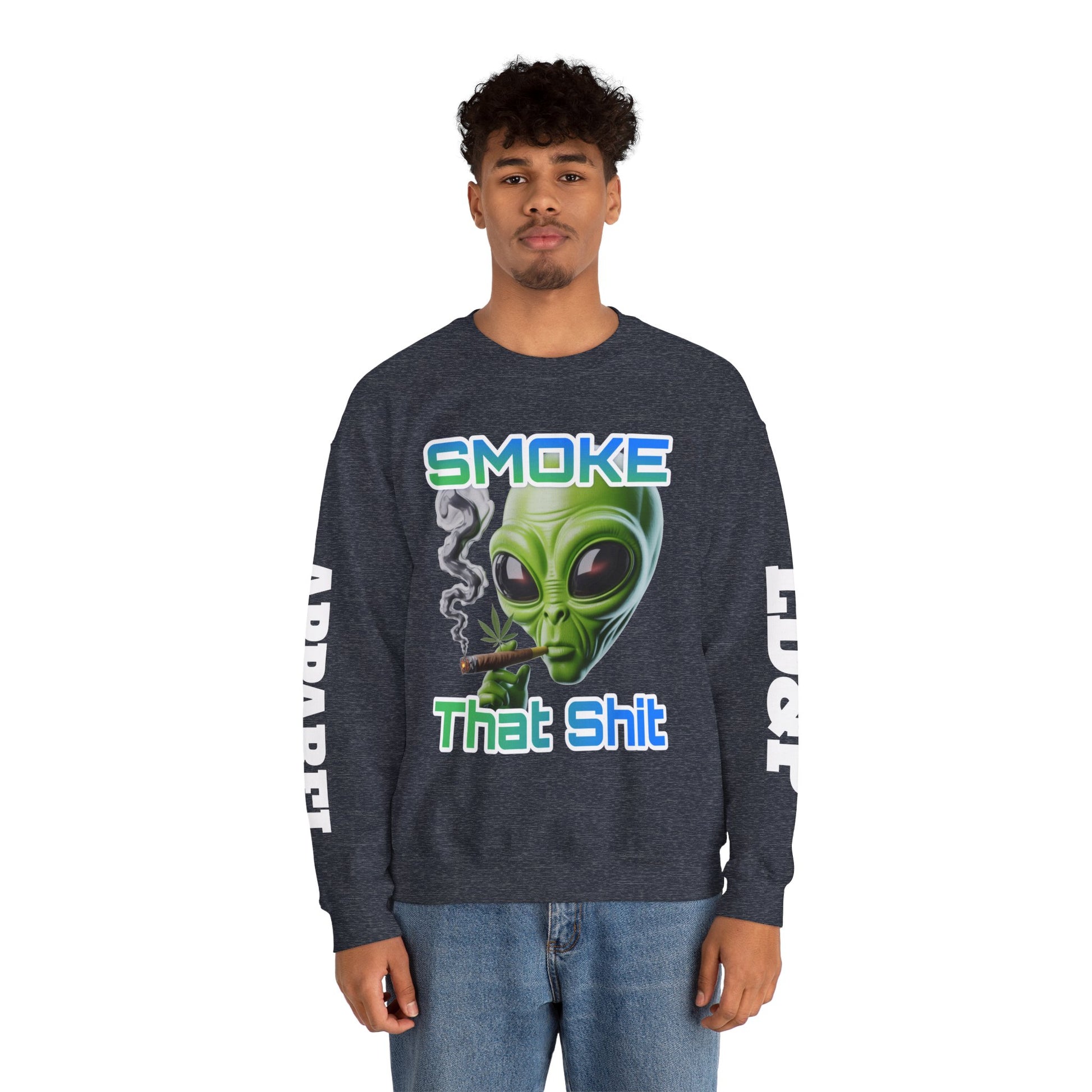 Crewneck Sweatshirt - Smoke That LD&P APPAREL Design