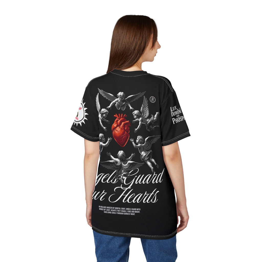 Angels Guard Our Hearts Tee LD&P APPAREL BLACK