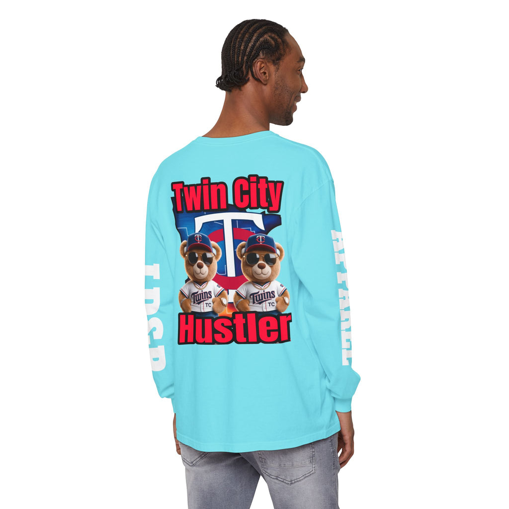 Twin City HUSTLER Long Sleeve T-Shirt - LD&P Apparel Design #2