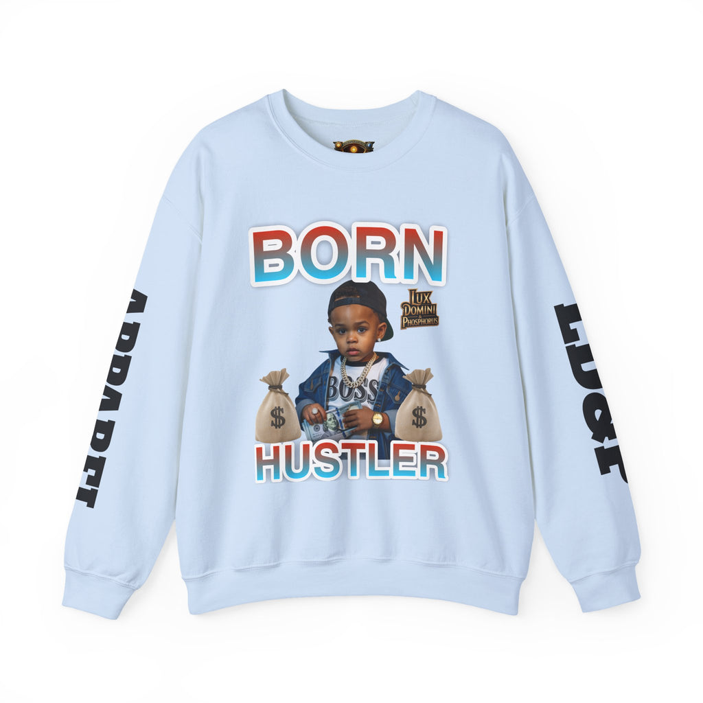 Crewneck Sweatshirt - Born Hustler LD&P Apparel