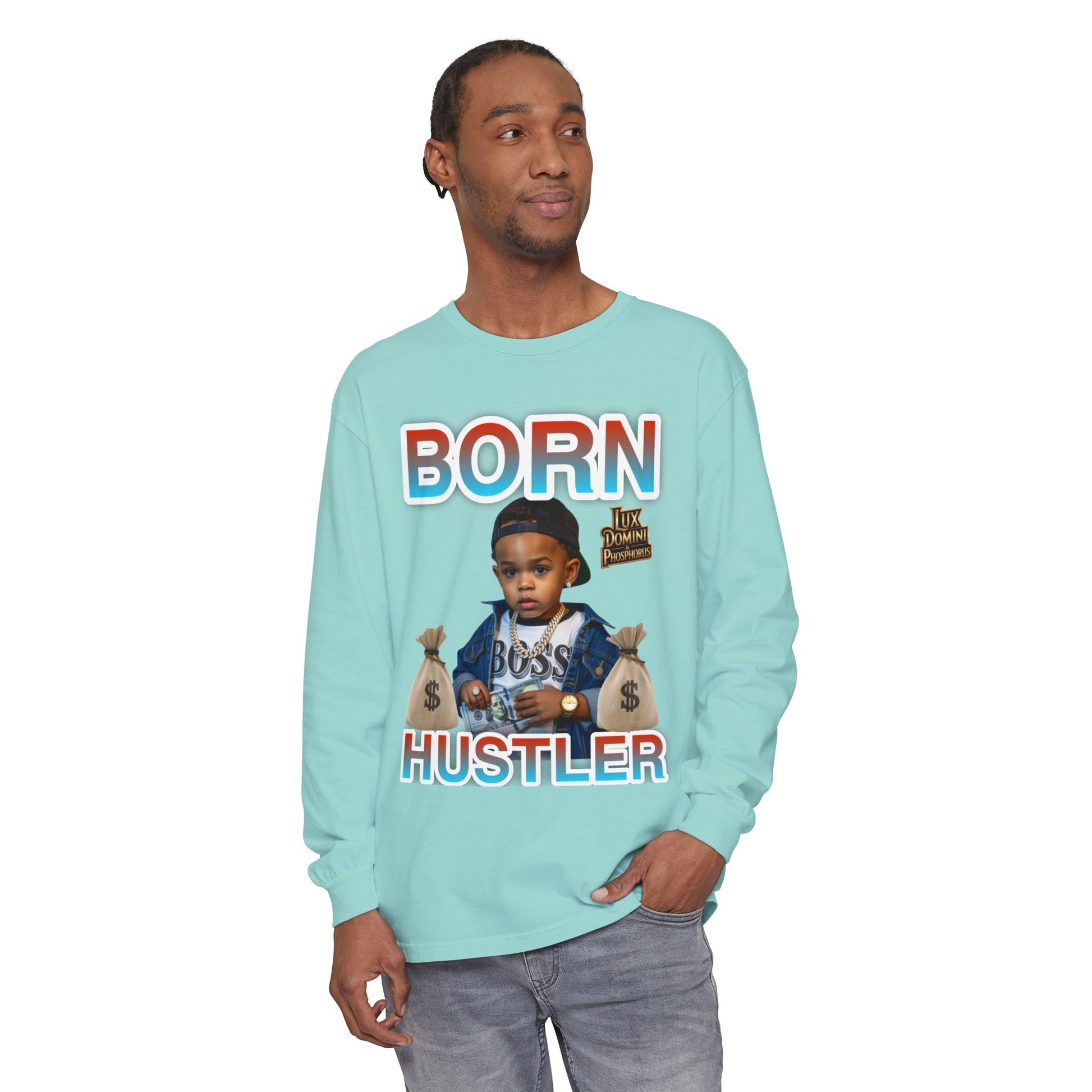 Long Sleeve T-Shirt Born Hustler Apparel