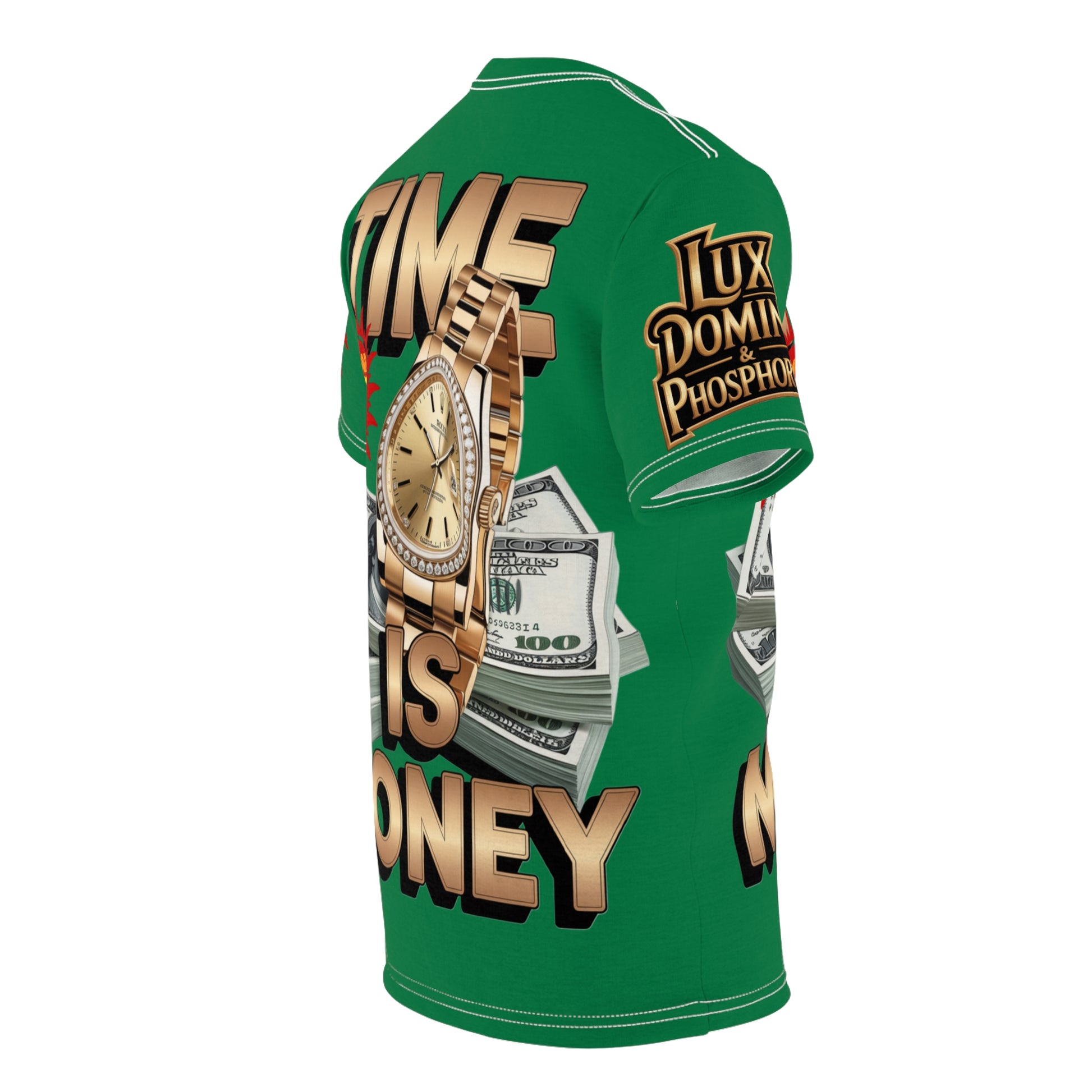 Time Is Money Unisex Tee - LD&P Apparel Design green