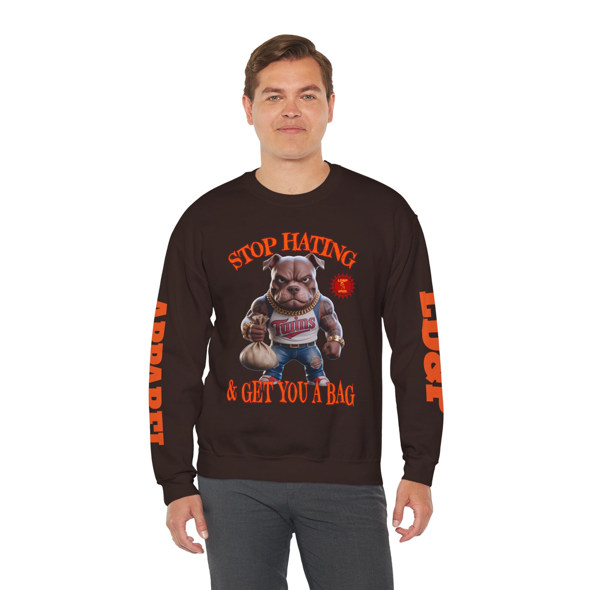 Unisex Sweatshirt Stop Hating LD&P Apparel Design