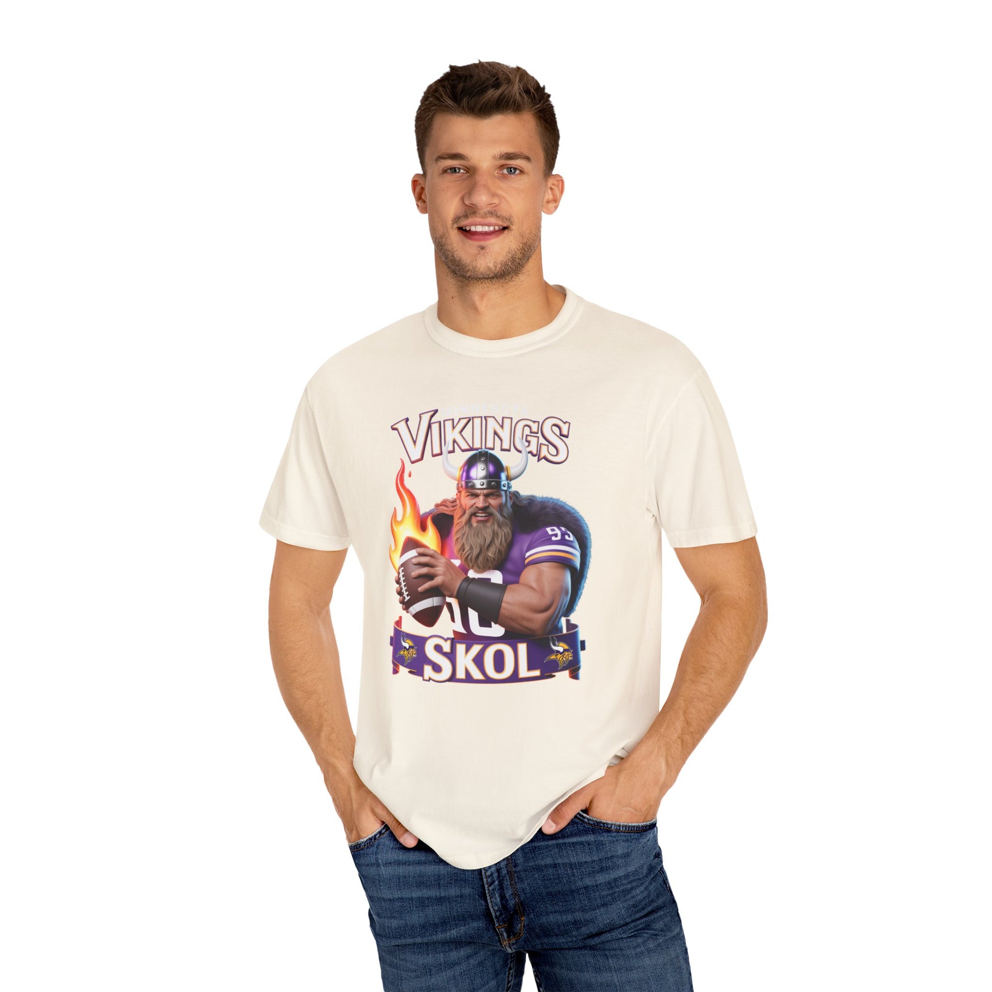 T-Shirt - Minnesota Vikings SKOL Unisex Garment-Dyed Tee