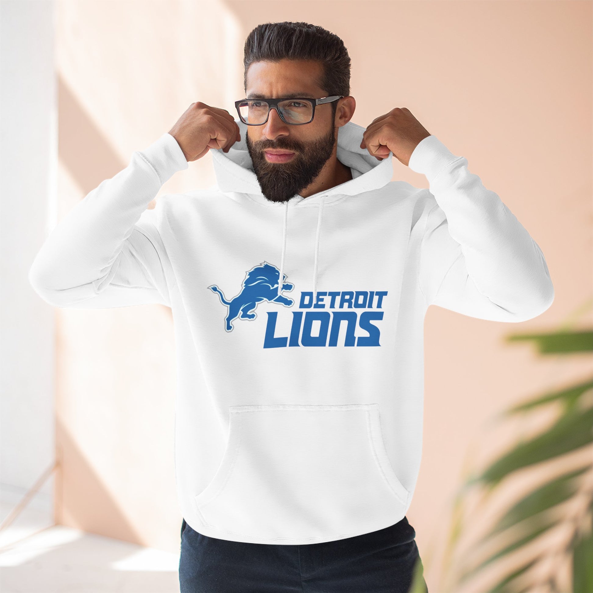 Fleece Hoodie NFL Team DET Design