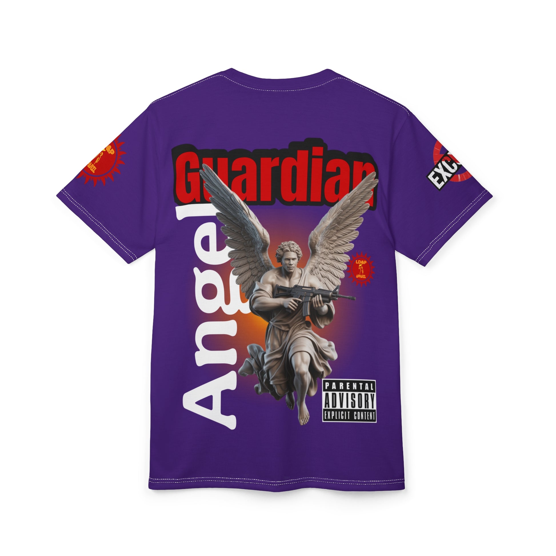 Guardian Angel Graphic Tee LD&P APPAREL Purple